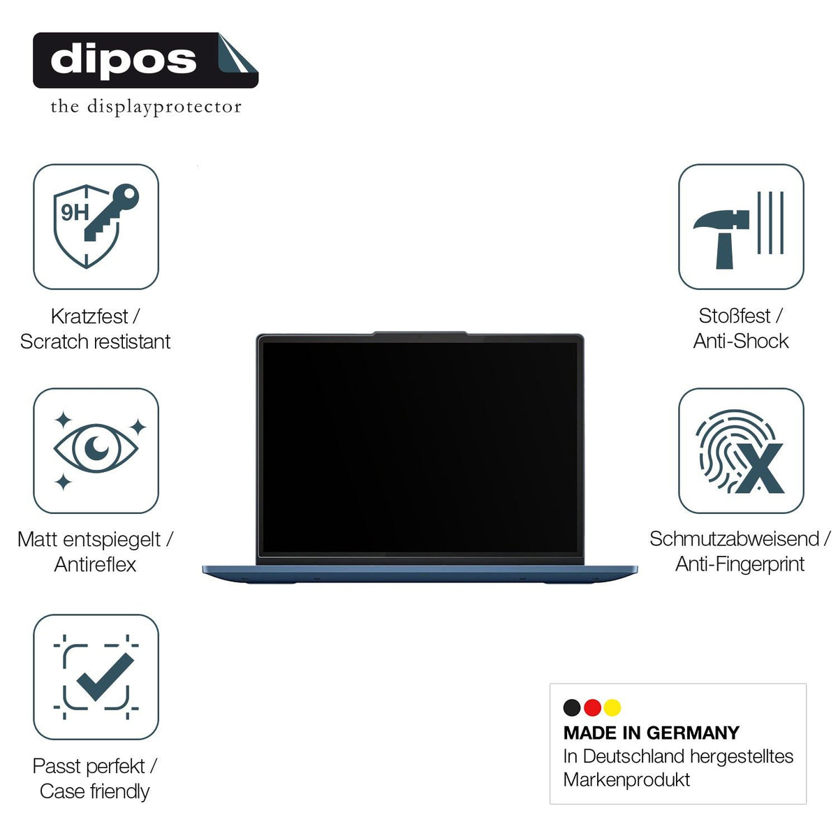 2x Screen Protector for Lenovo IdeaPad Flex 3i 12 Zoll matte Flexible Glass 9H