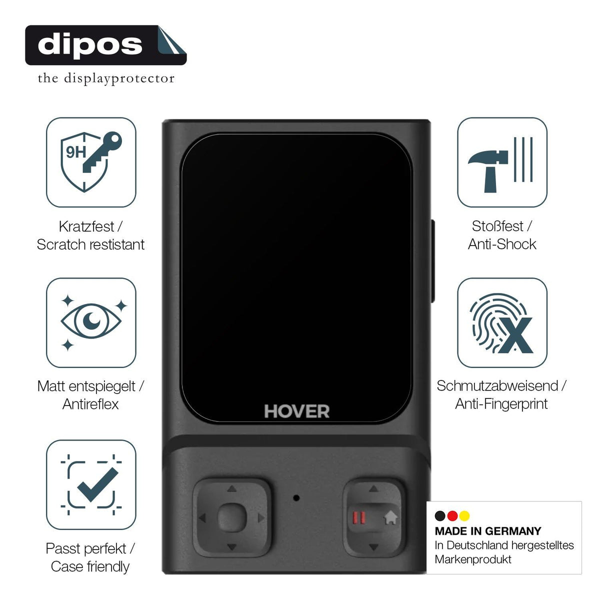2x Screen Protector for Hoverair Beacon matte Flexible Glass 9H dipos