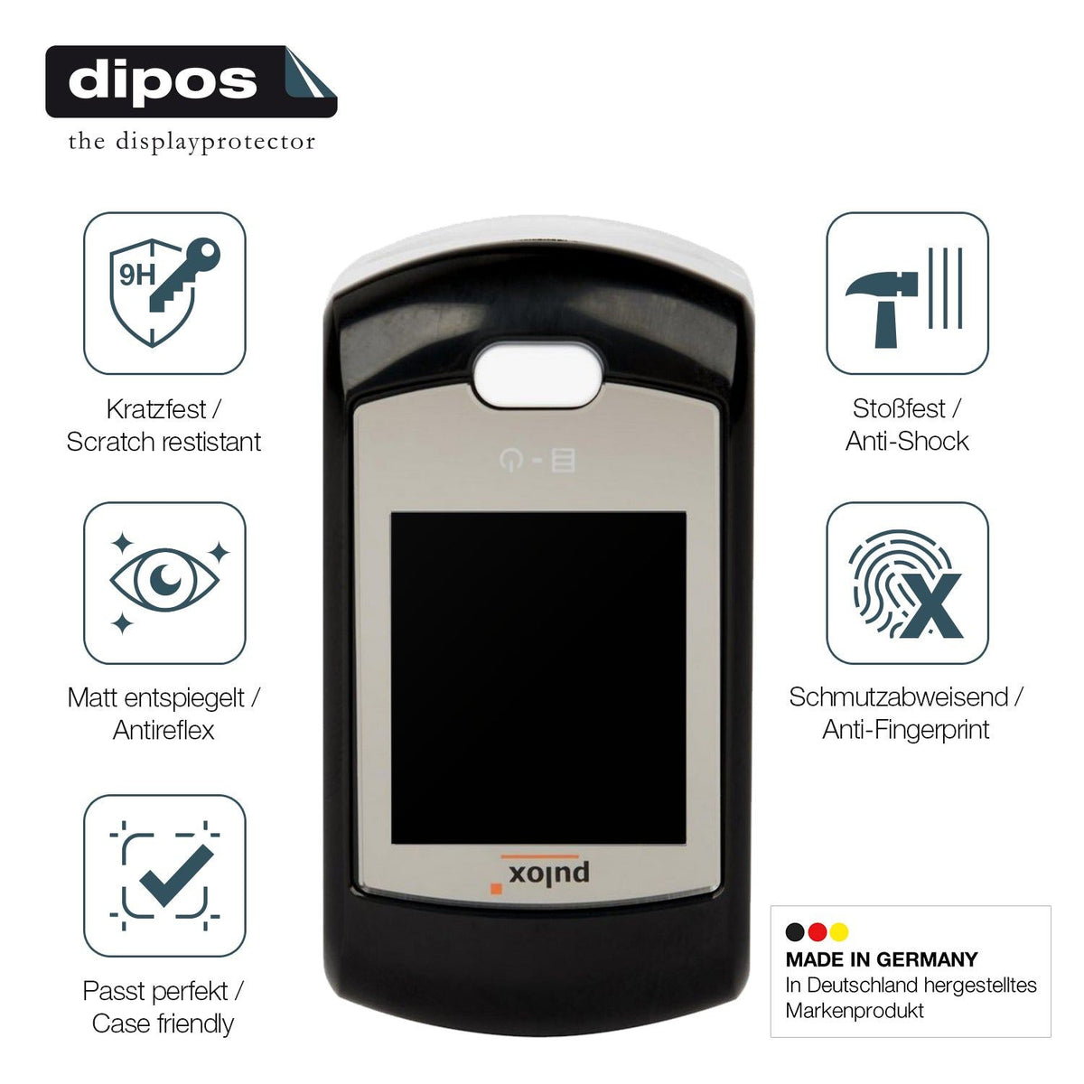 2x Screen Protector for Pulox PO-200A matte Flexible Glass 9H dipos