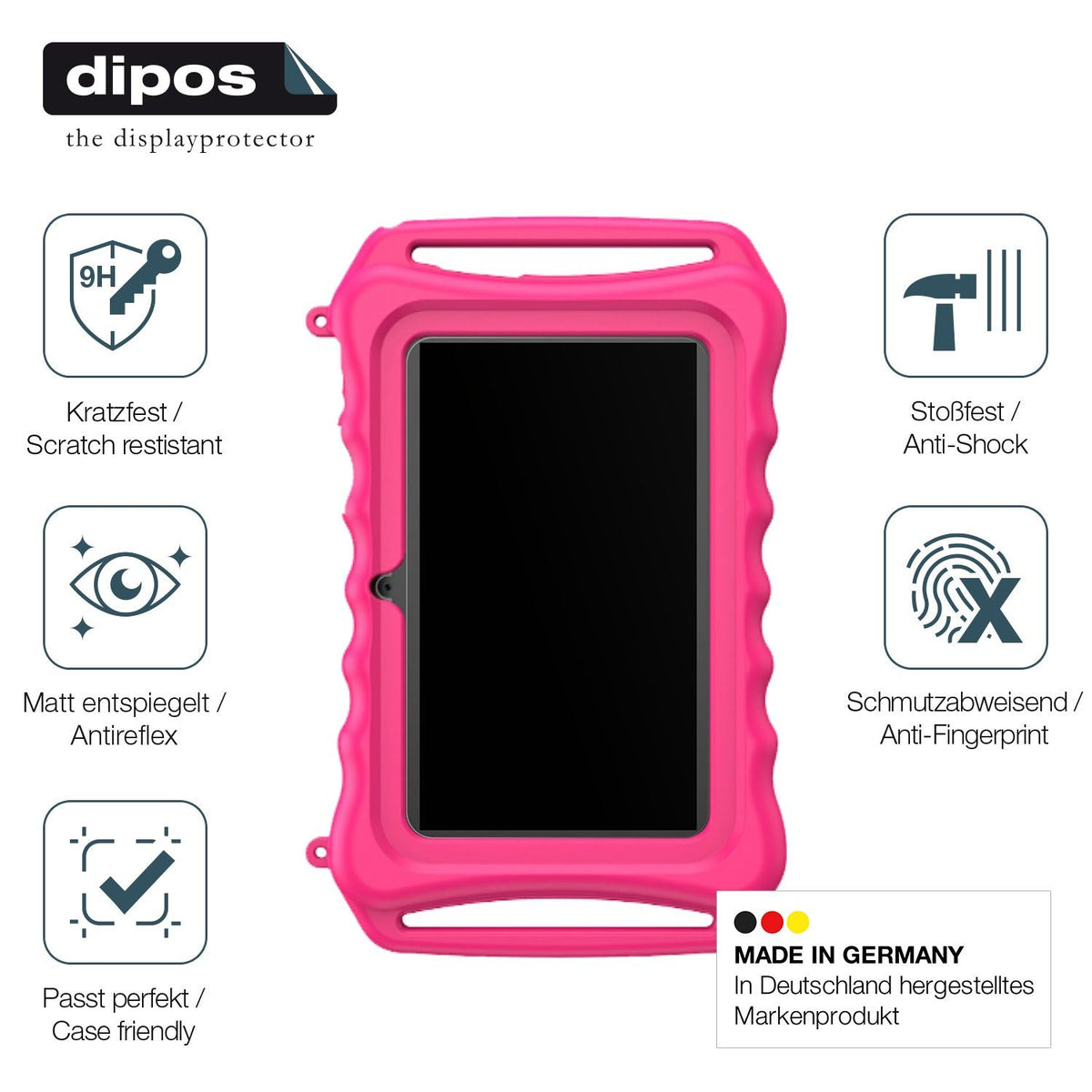 2x Screen Protector for xGody 7 Zoll T702 PRO matte Flexible Glass 9H dipos
