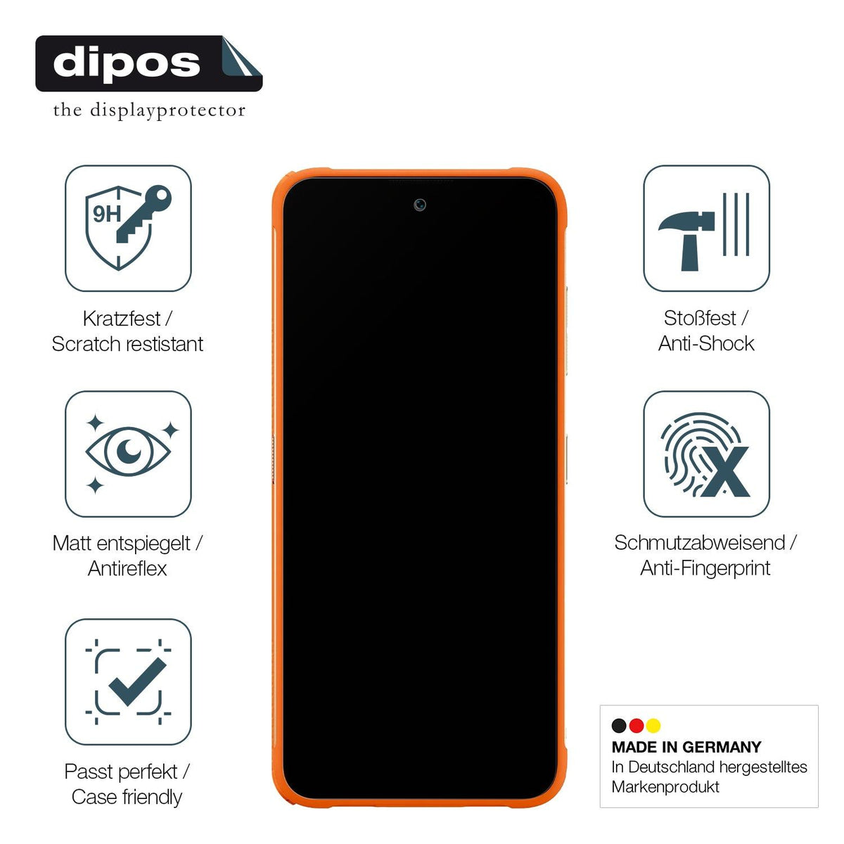 2x Screen Protector for Fossibot F112 Pro matte Flexible Glass 9H dipos