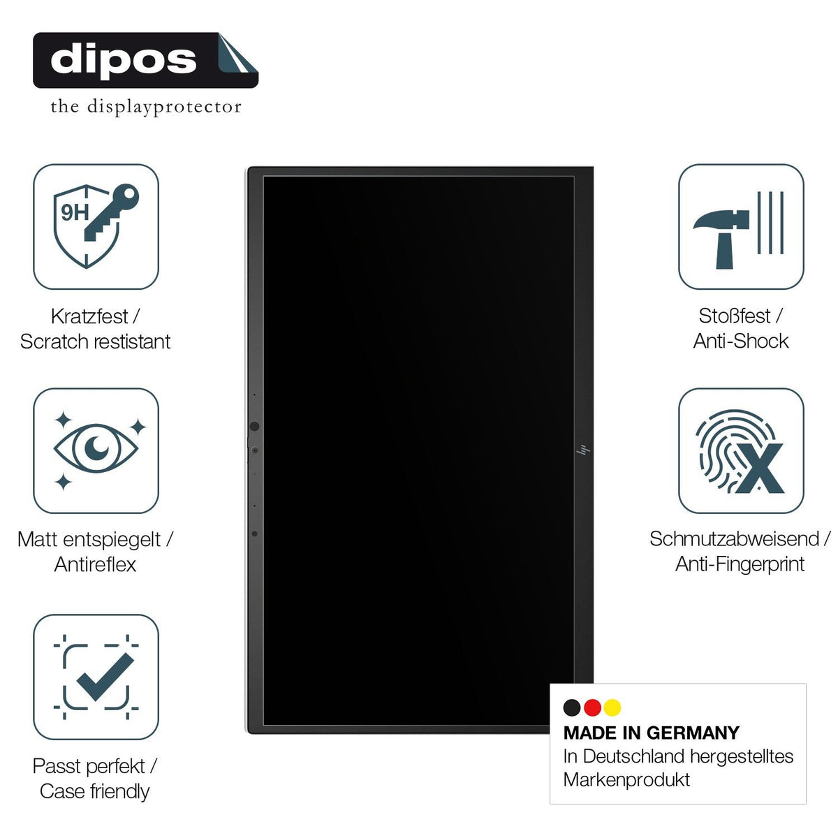 2x Screen Protector for HP Elitebook 855 G8 matte Flexible Glass 9H dipos