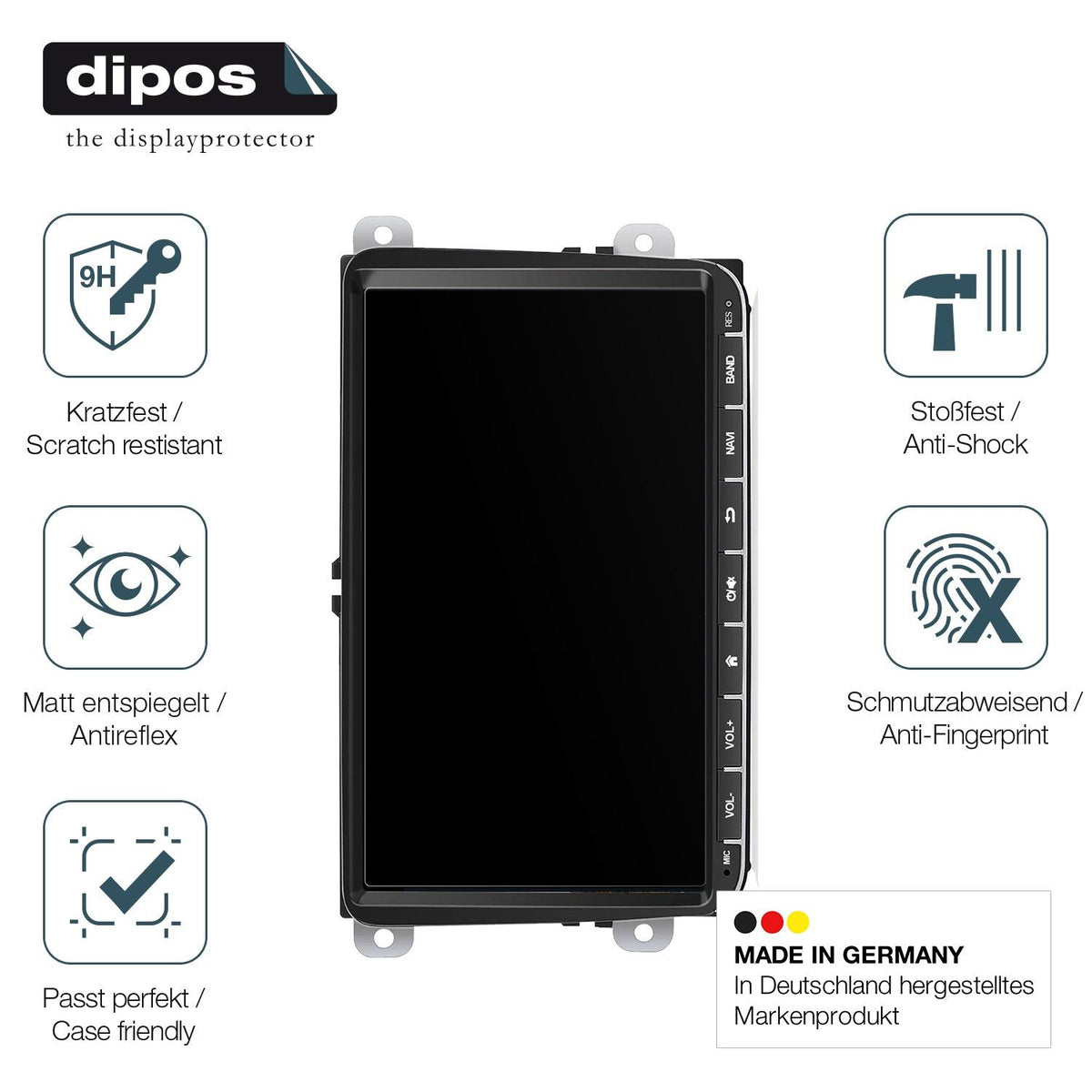 2x Screen Protector for Essgoo AR9002 matte Flexible Glass 9H dipos