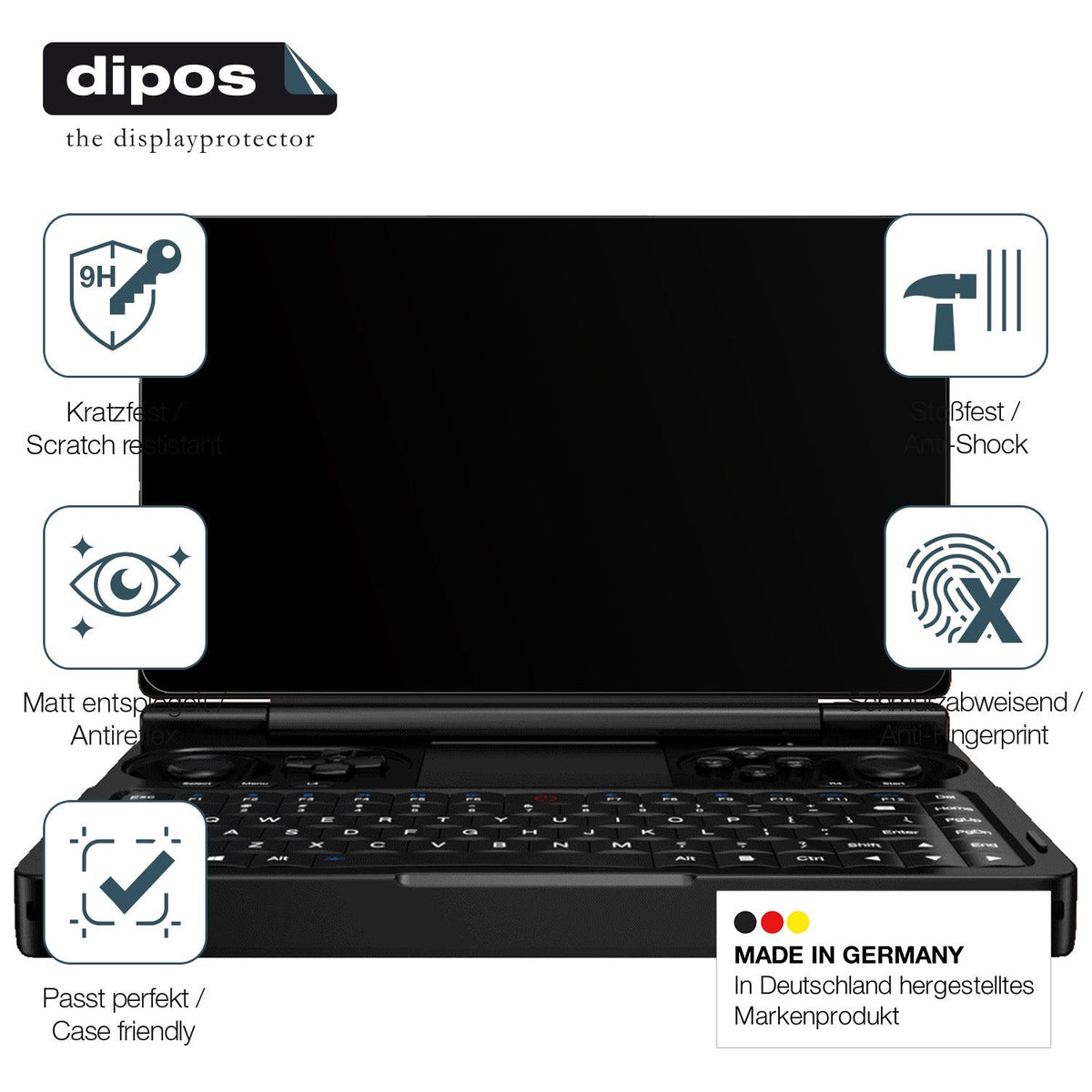 2x Screen Protector for GPD Win Mini 2025 matte Flexible Glass 9H dipos