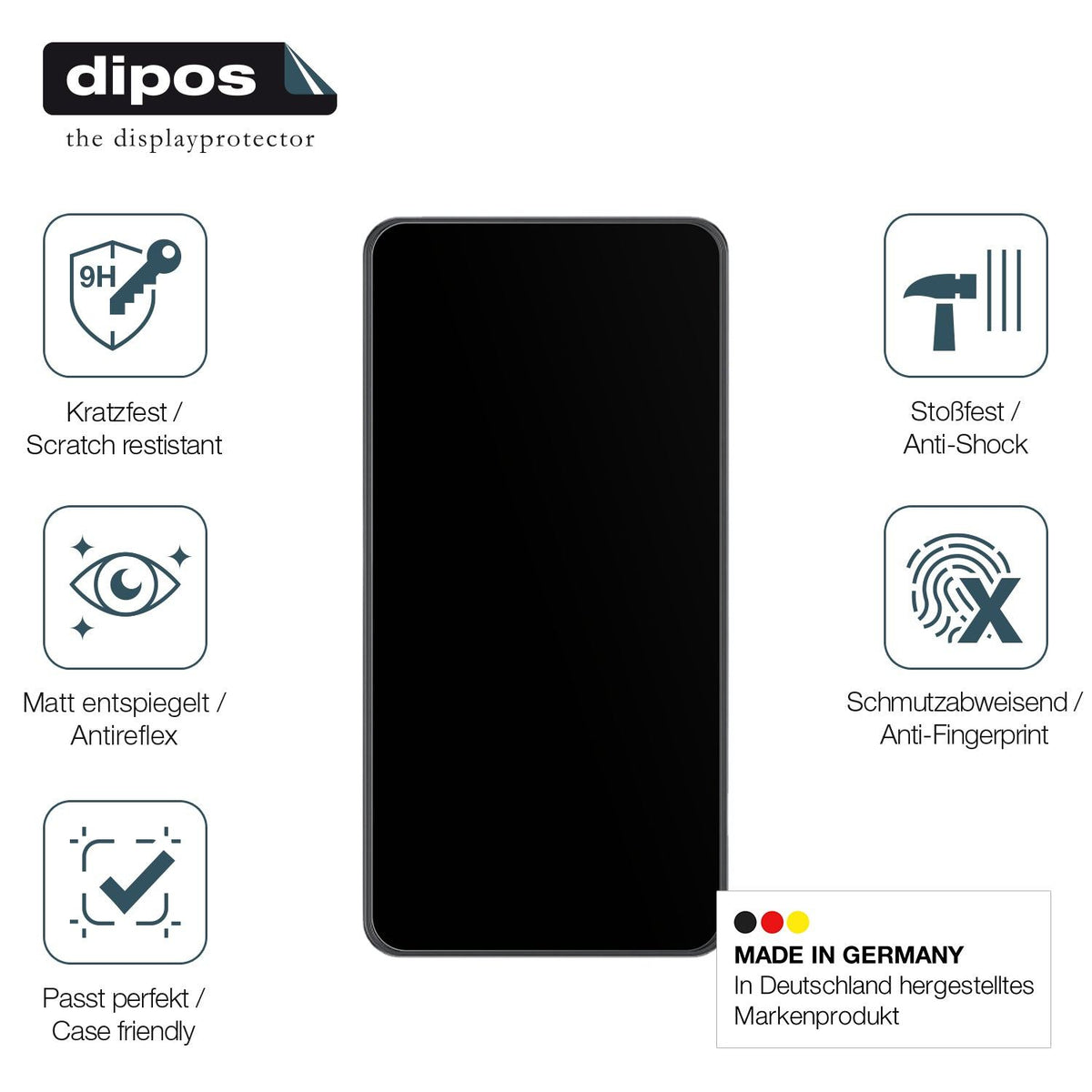 2x Screen Protector for Spedal Cl871 6.25 Zoll matte Flexible Glass 9H dipos