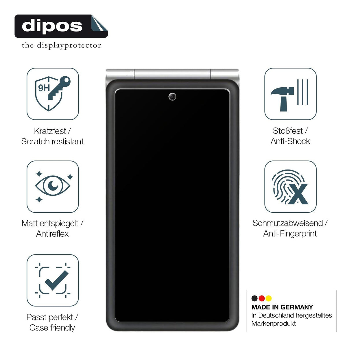 2x Screen Protector for MaxCom Comfort MM835 4G matte Flexible Glass 9H dipos