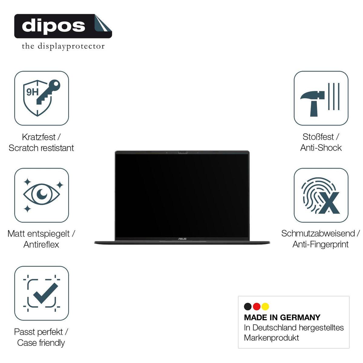 2x Screen Protector for Asus Vivobook S16 S3607 matte Flexible Glass 9H dipos