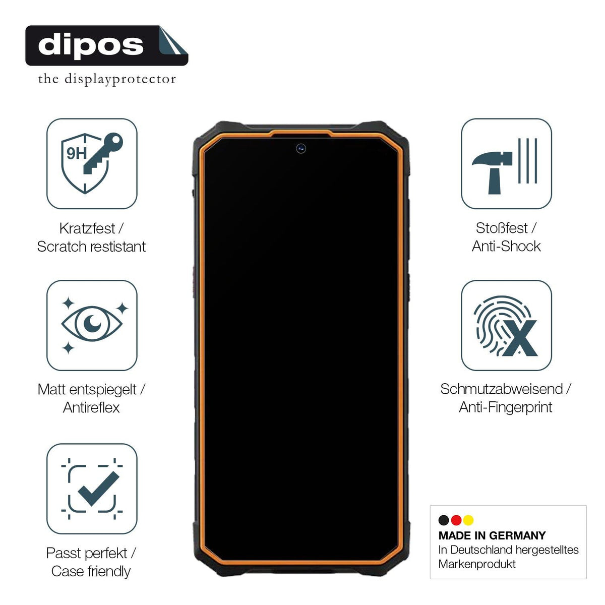 2x Screen Protector for Hotwav Cyber 13 matte Flexible Glass 9H dipos