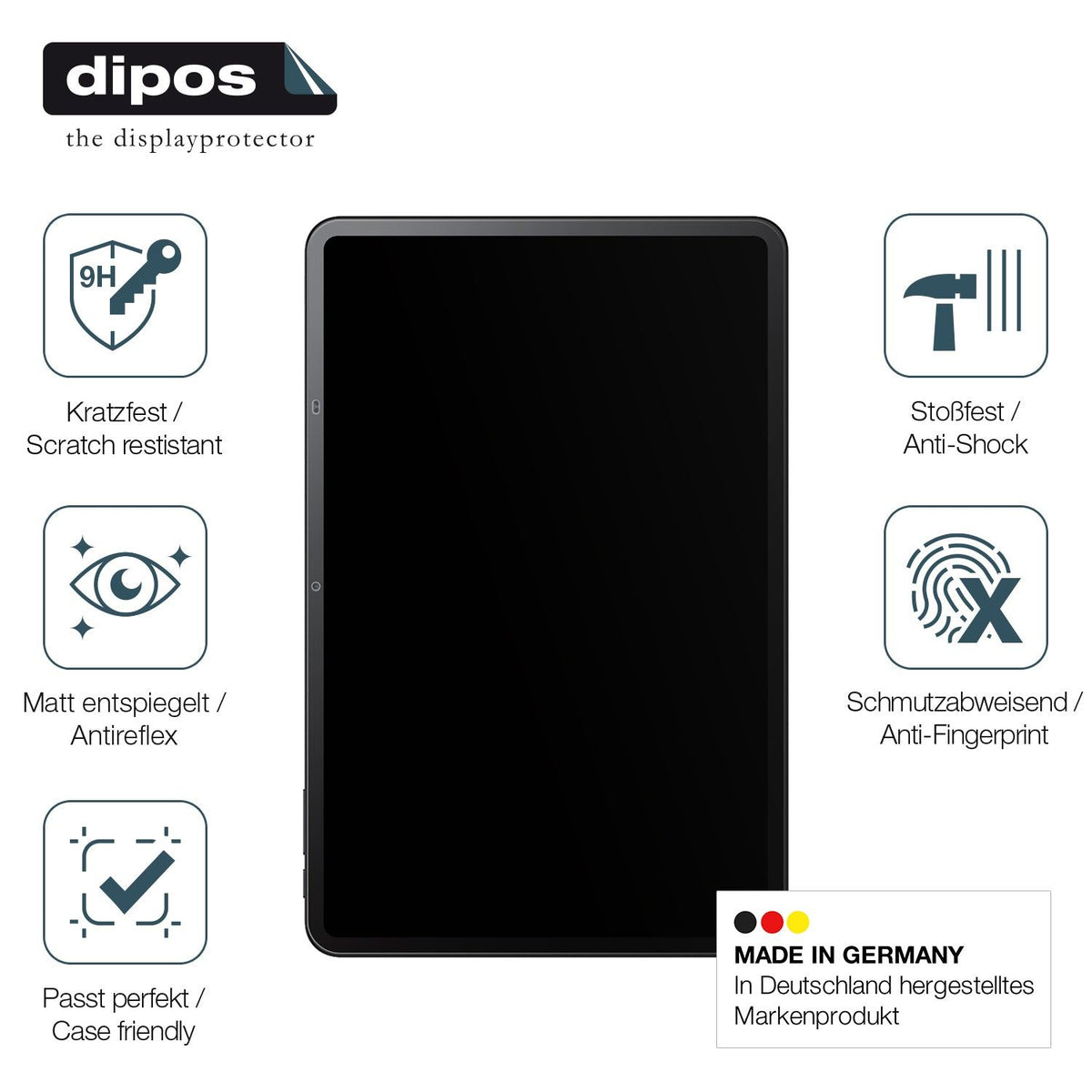 2x Screen Protector for TCL Tab 11 FE matte Flexible Glass 9H dipos