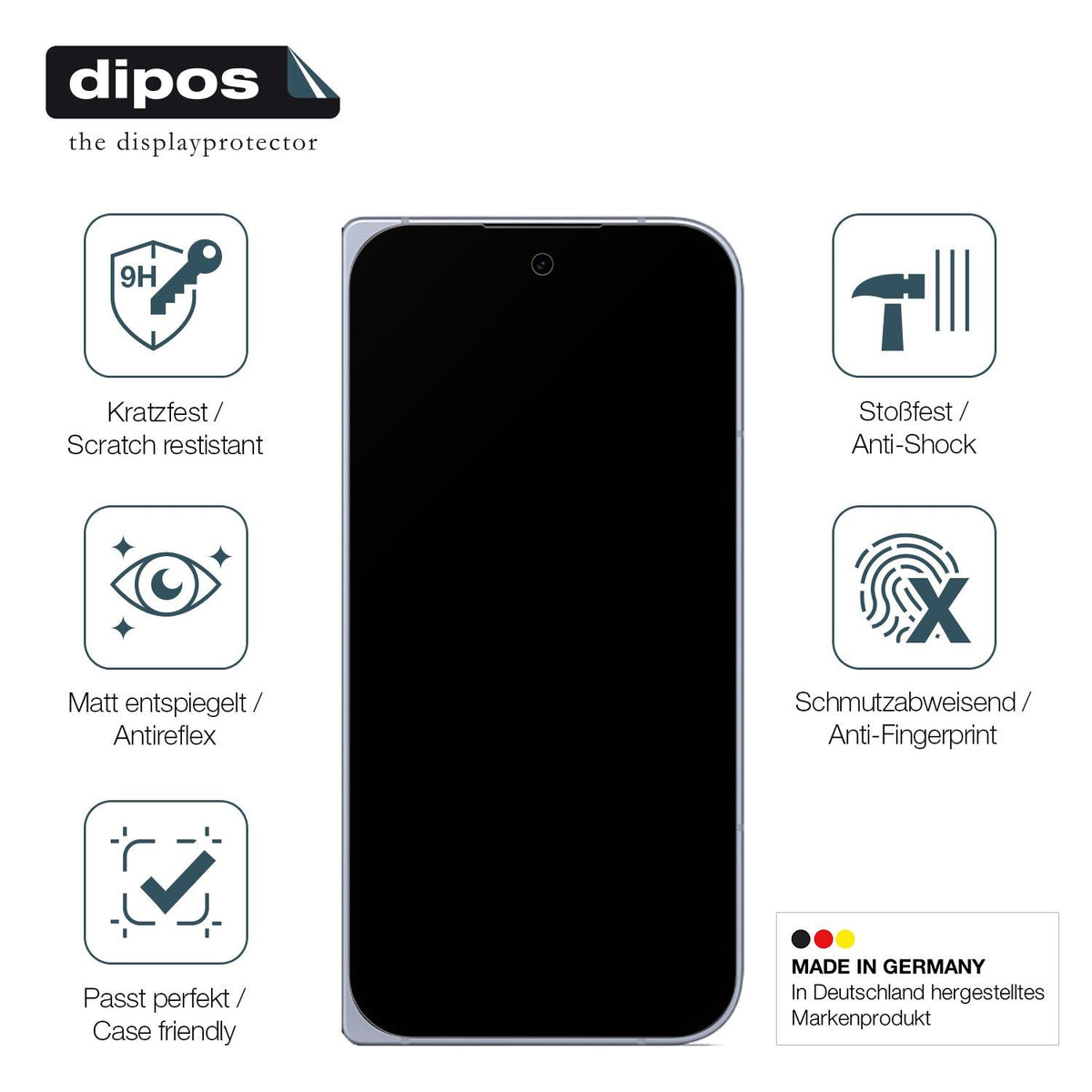 2x Screen Protector for Google Pixel 10 Pro Fold Aussen-Display matte Flexible