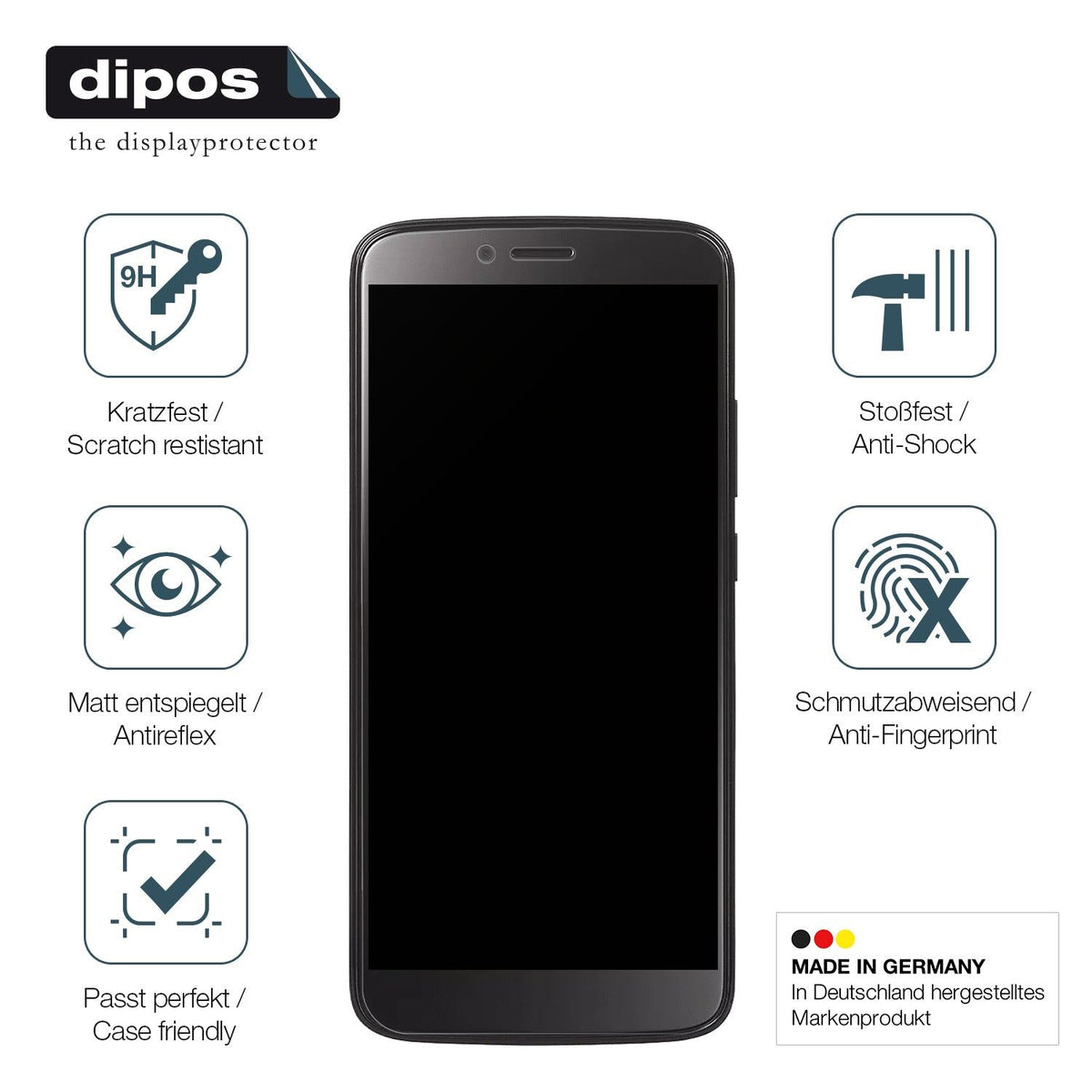 2x Screen Protector for BLU View Mega matte Flexible Glass 9H dipos