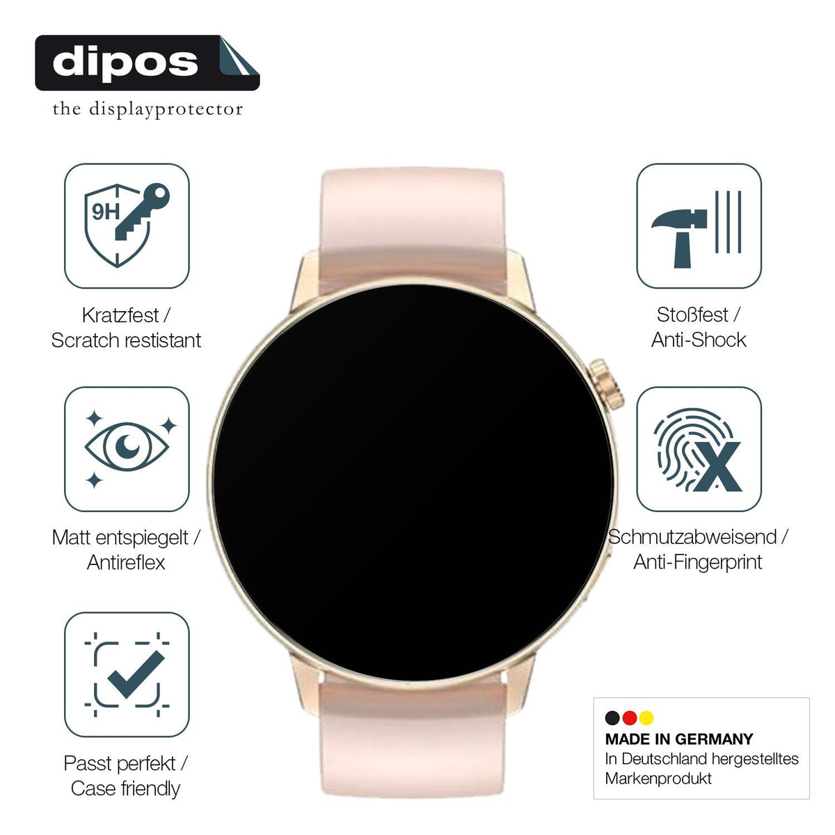 2x Screen Protector for Dremac DM5-B matte Flexible Glass 9H dipos