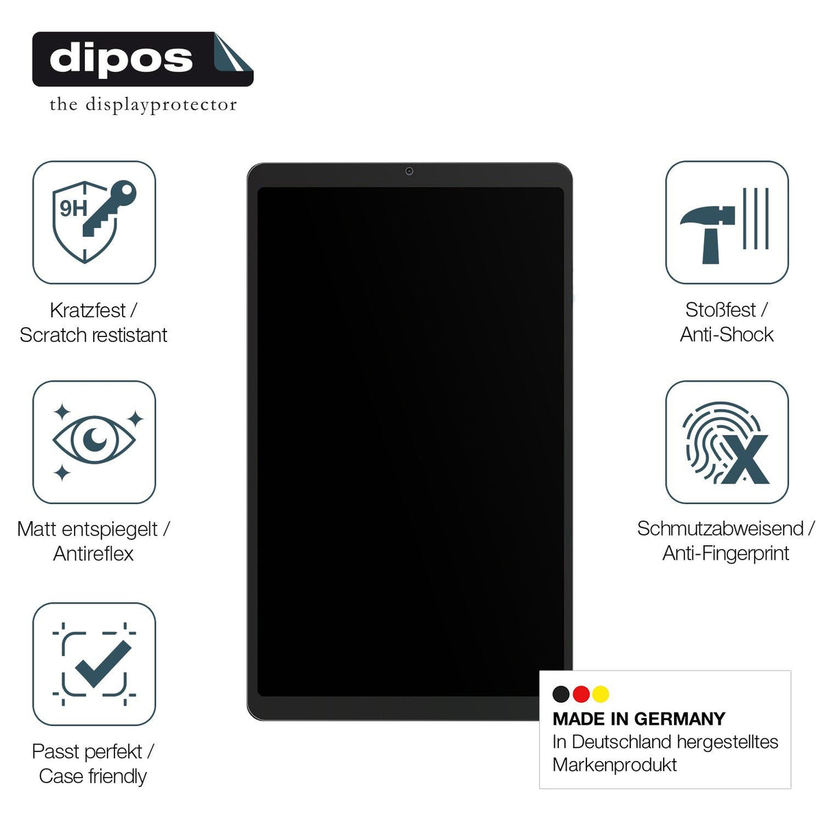 2x Screen Protector for Ulefone Tab A9 Pro matte Flexible Glass 9H dipos
