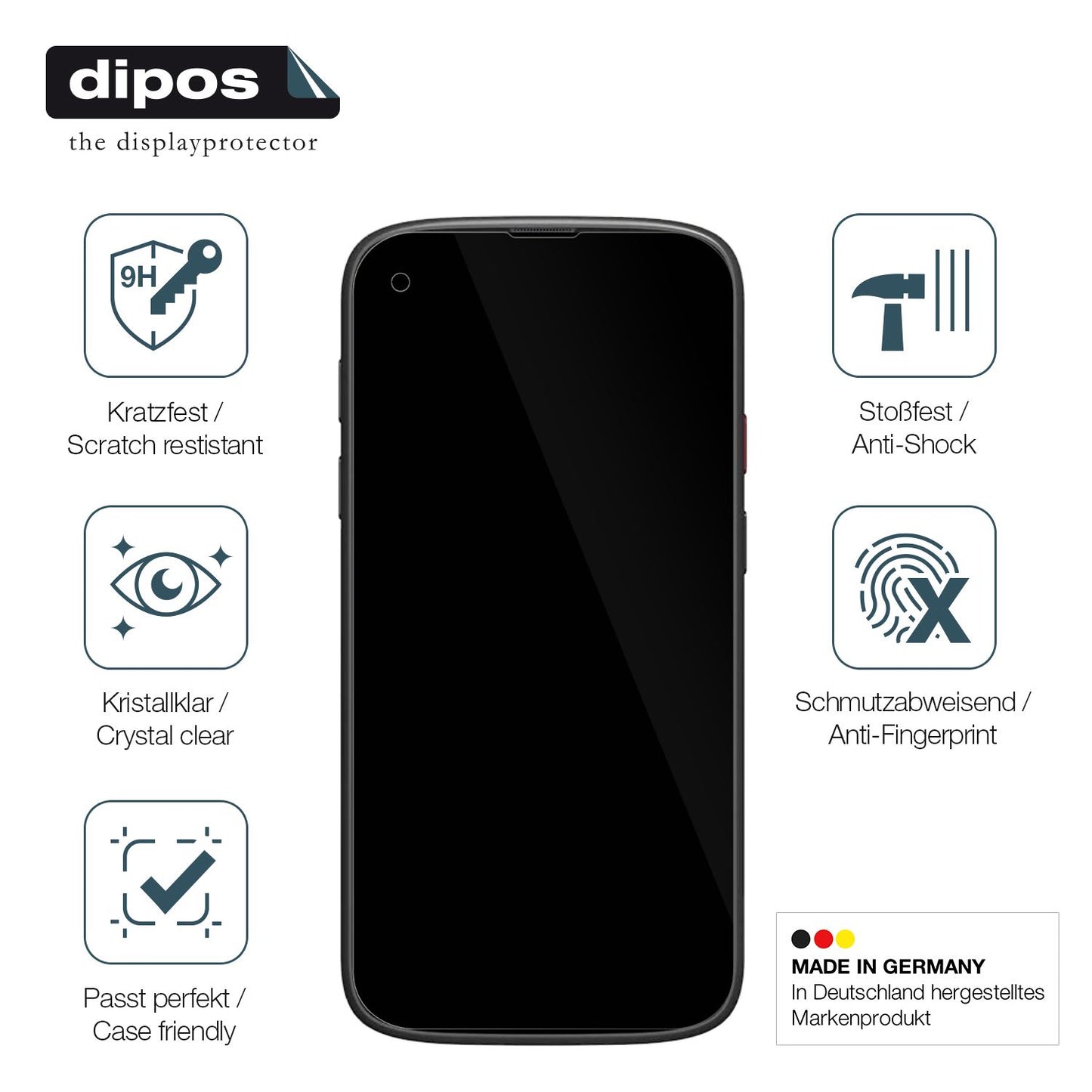 2x Screen Protector for Unihertz Jelly Max Flexible Glass 9H dipos