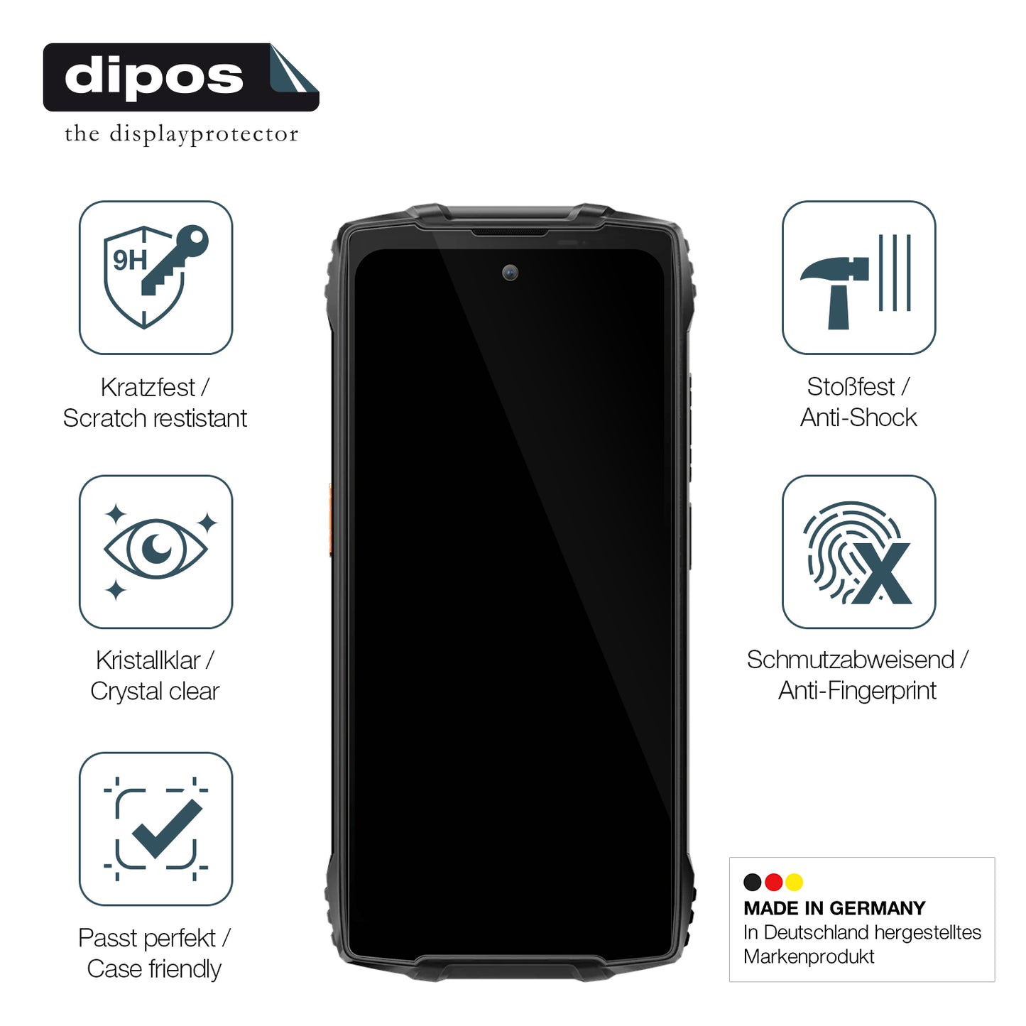 2x Screen Protector for Blackview BV8200 Flexible Glass 9H dipos