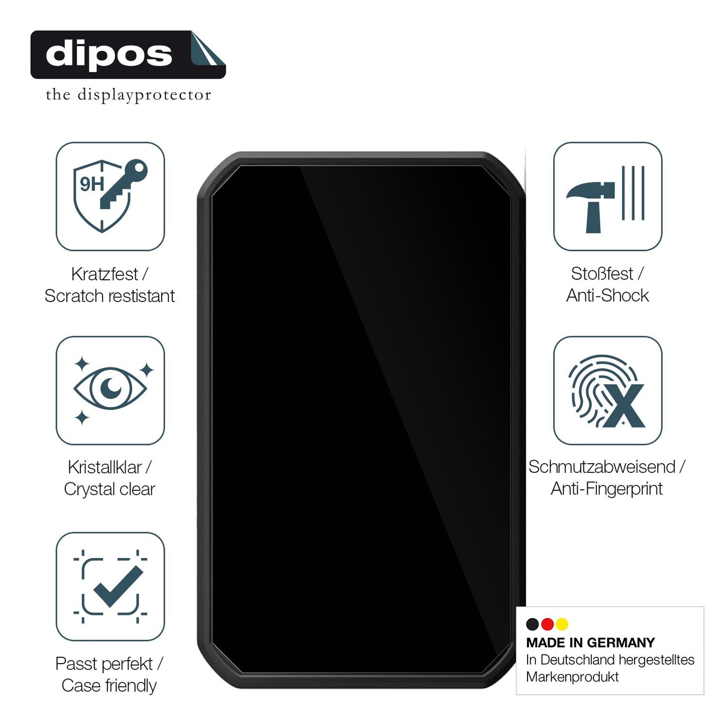 2x Screen Protector for Garmin Camper 785 Flexible Glass 9H dipos