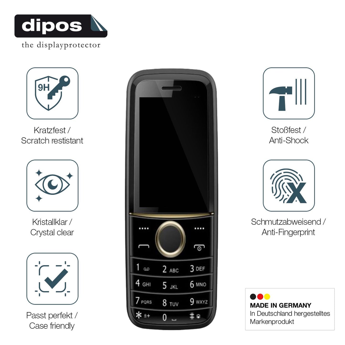 2x Screen Protector for Cellecor A1 Flexible Glass 9H dipos