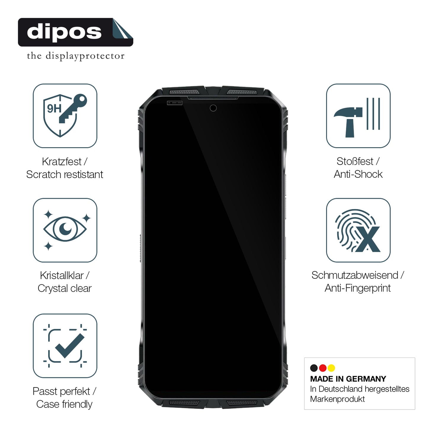 2x 9H Schutzfolie für Doogee S118 Pro Panzerfolie