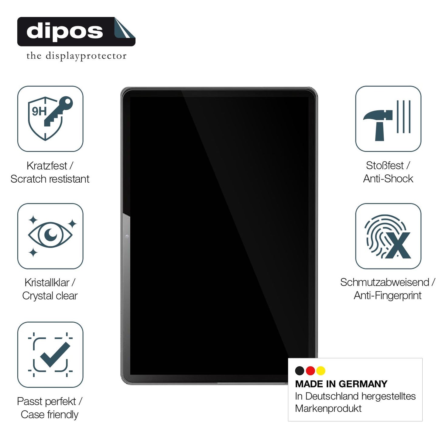 2x Screen Protector for Rebecco K70 Tablet Flexible Glass 9H dipos
