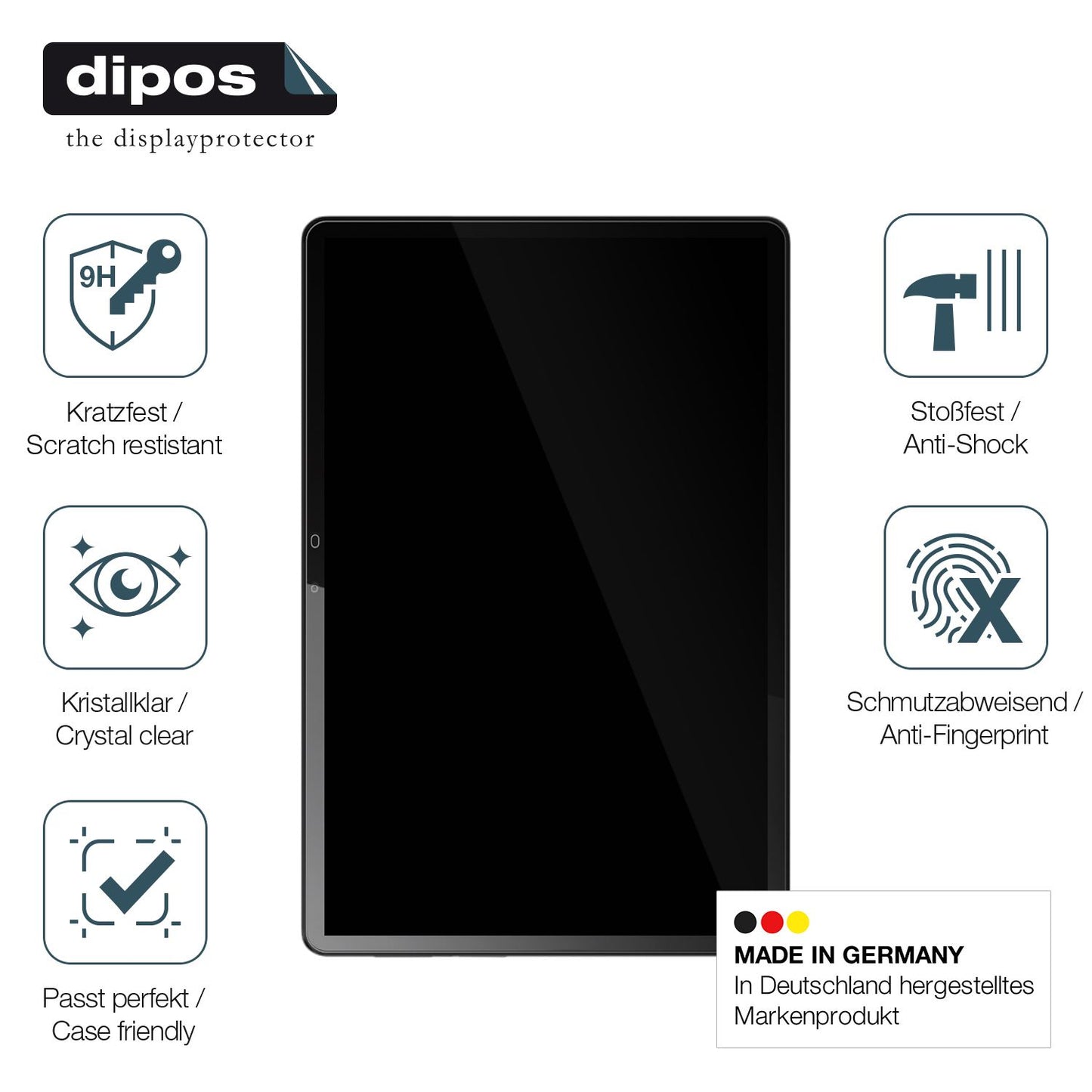 2x Screen Protector for SKYEGG Tablet 10 Zoll Flexible Glass 9H dipos