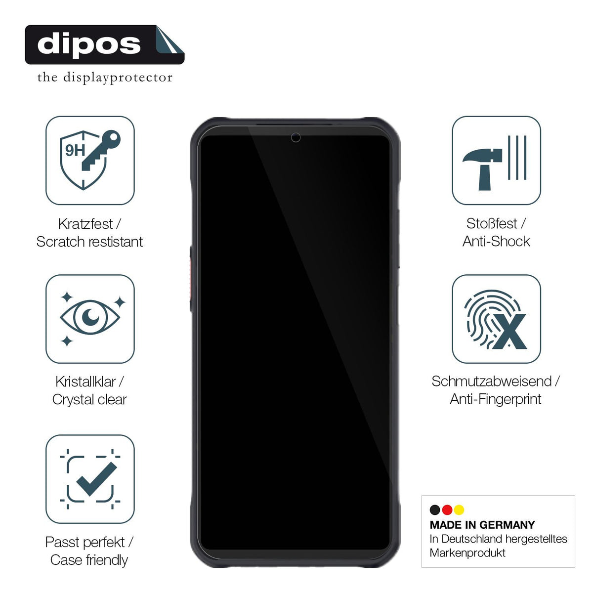 2x Screen Protector for TD Tech V900 Flexible Glass 9H dipos