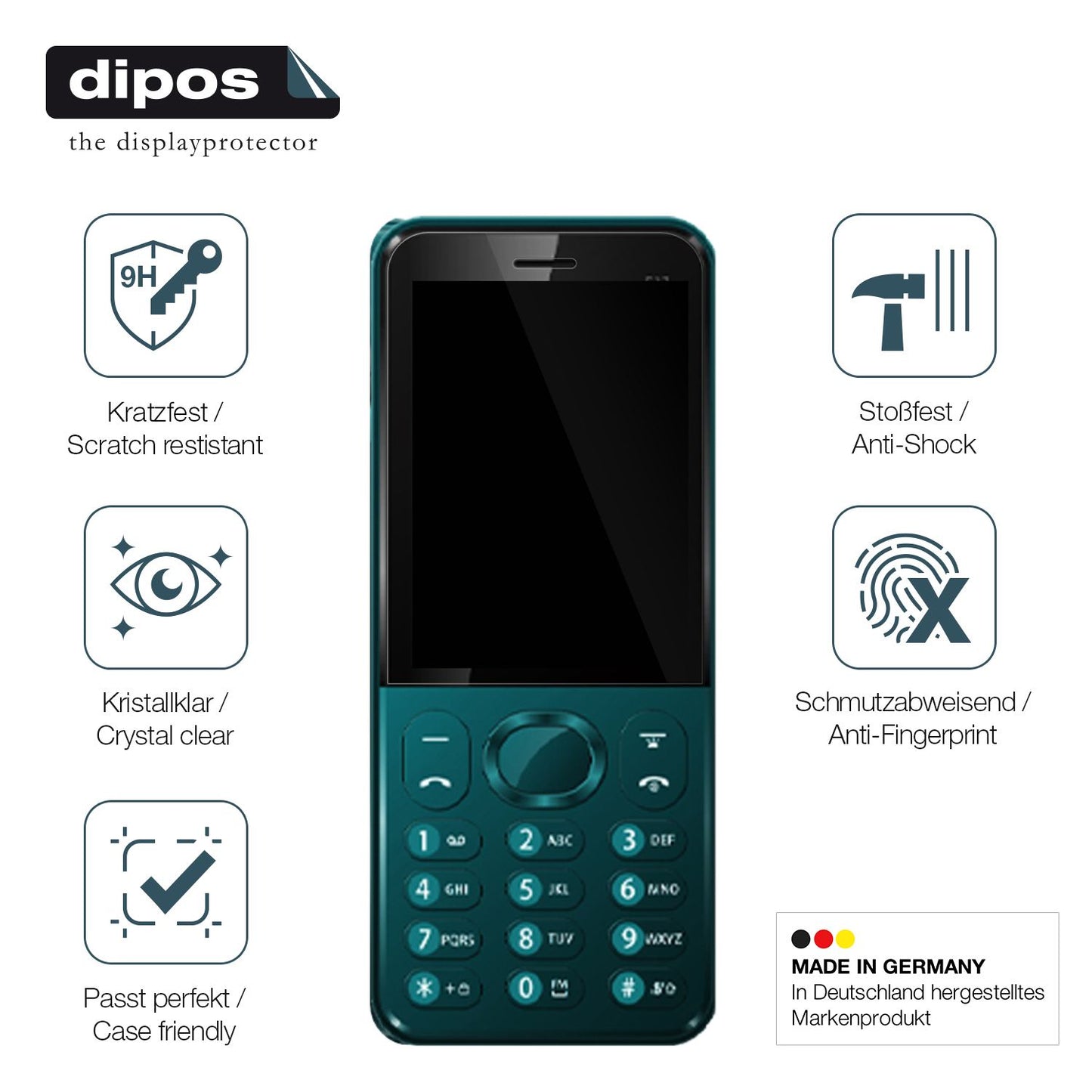 2x Screen Protector for Benco P27 Flexible Glass 9H dipos