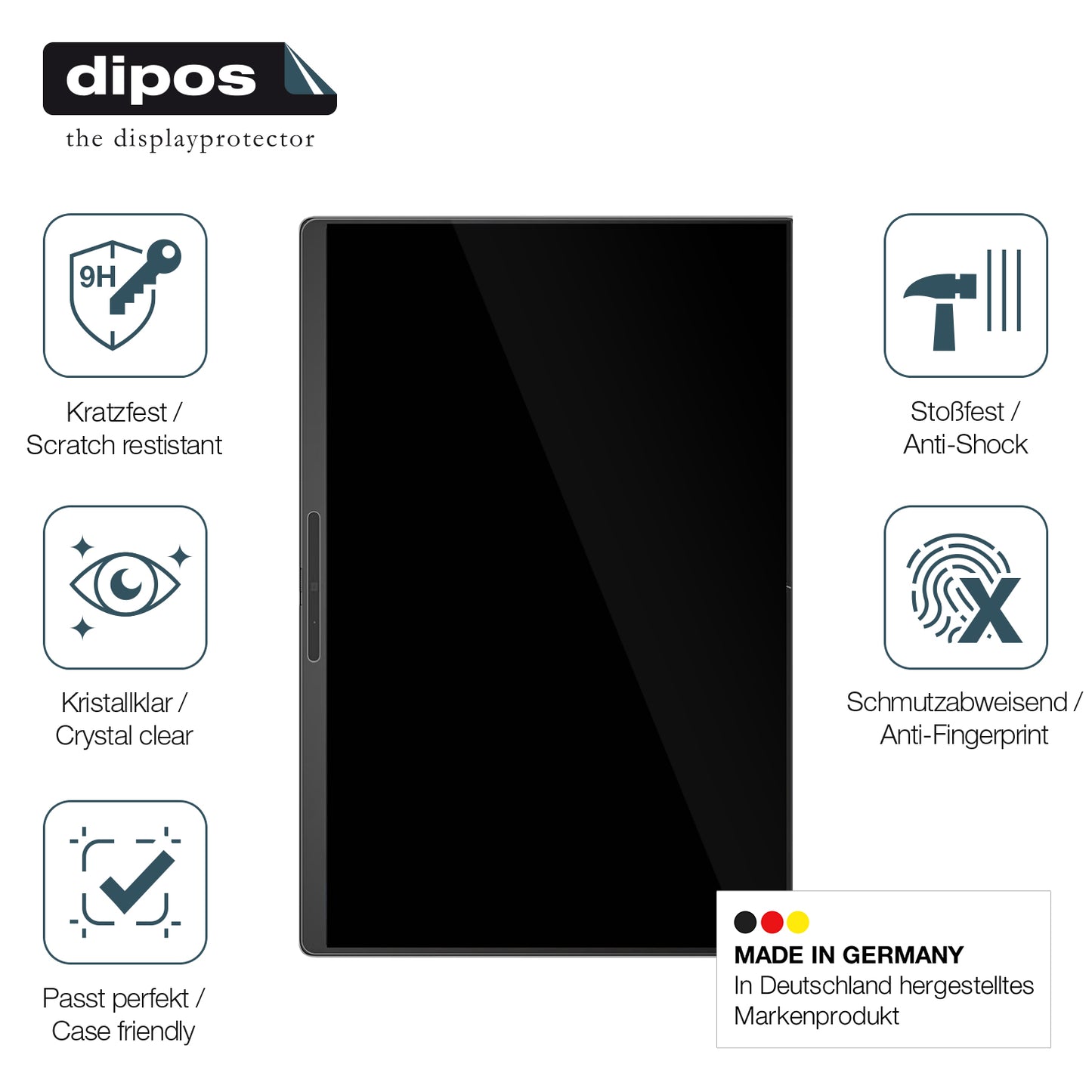 2x Screen Protector for HP EliteBook X G1a 14 Zoll Flexible Glass 9H dipos