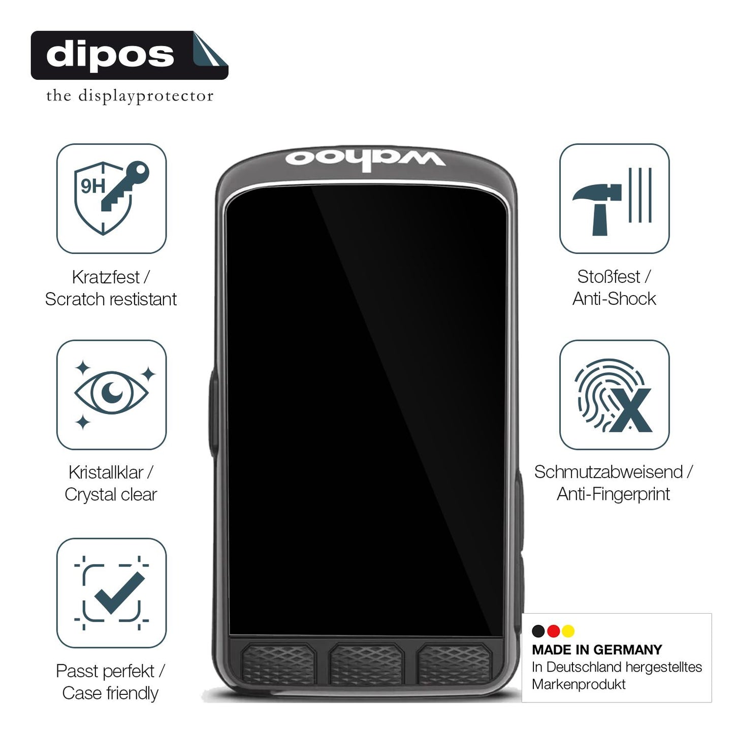 2x Screen Protector for Wahoo Elemnt ACE Flexible Glass 9H dipos
