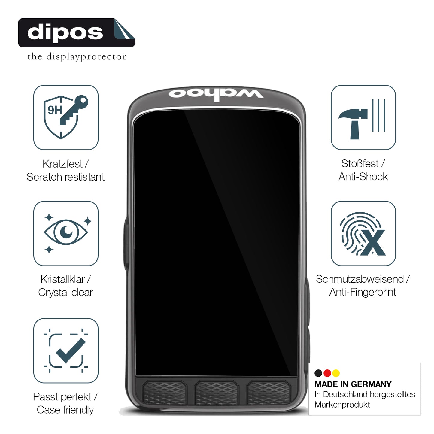 2x Screen Protector for Wahoo Elemnt ACE Flexible Glass 9H dipos
