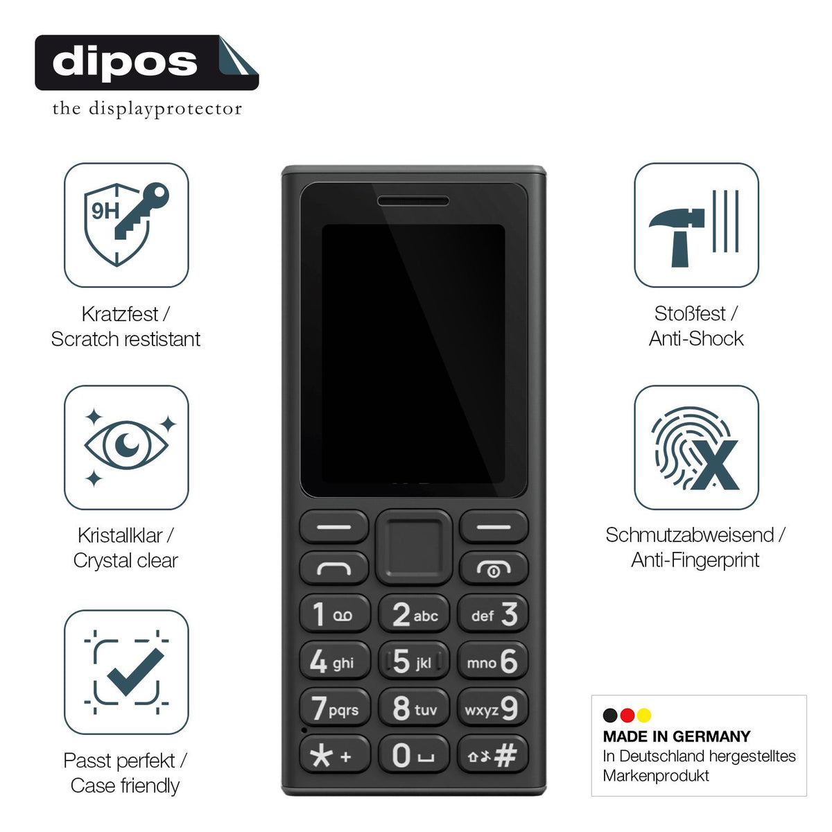 2x Screen Protector for HMD 110 5G Flexible Glass 9H dipos