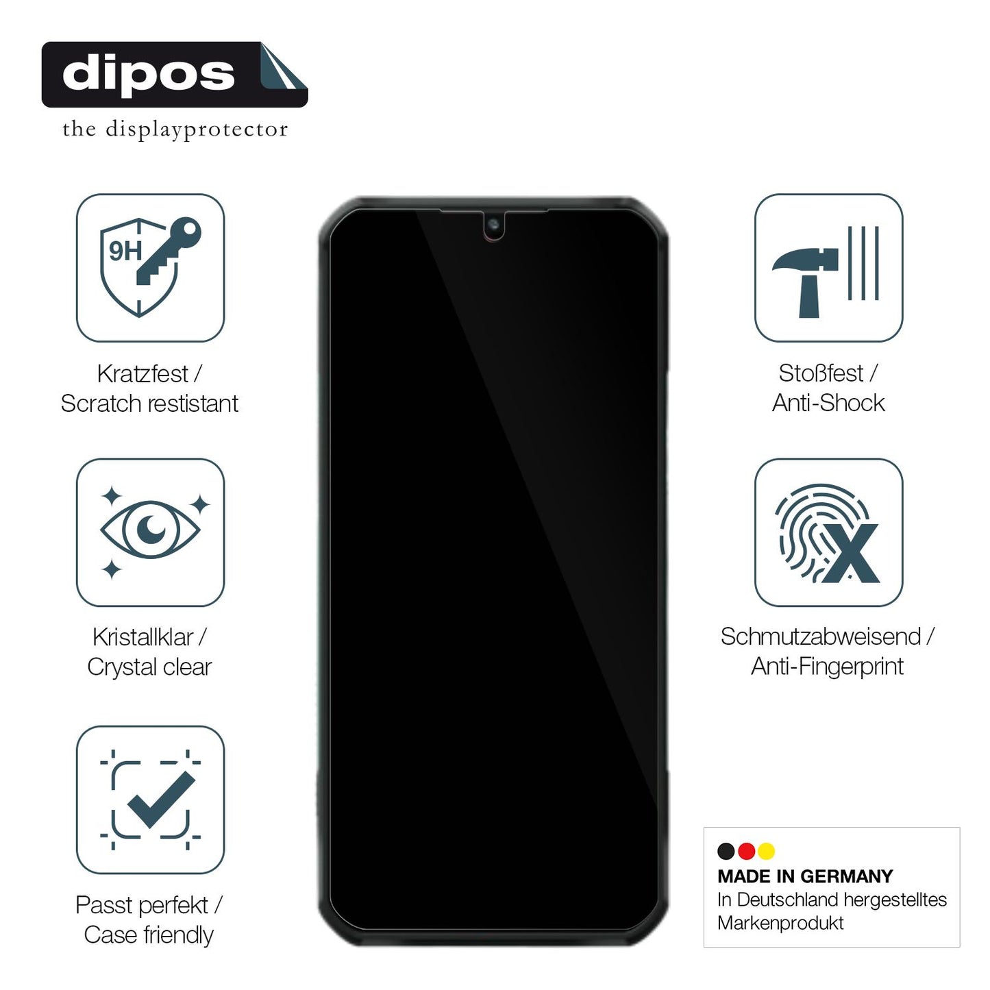 2x Screen Protector for Oukitel WP35 Pro Flexible Glass 9H dipos