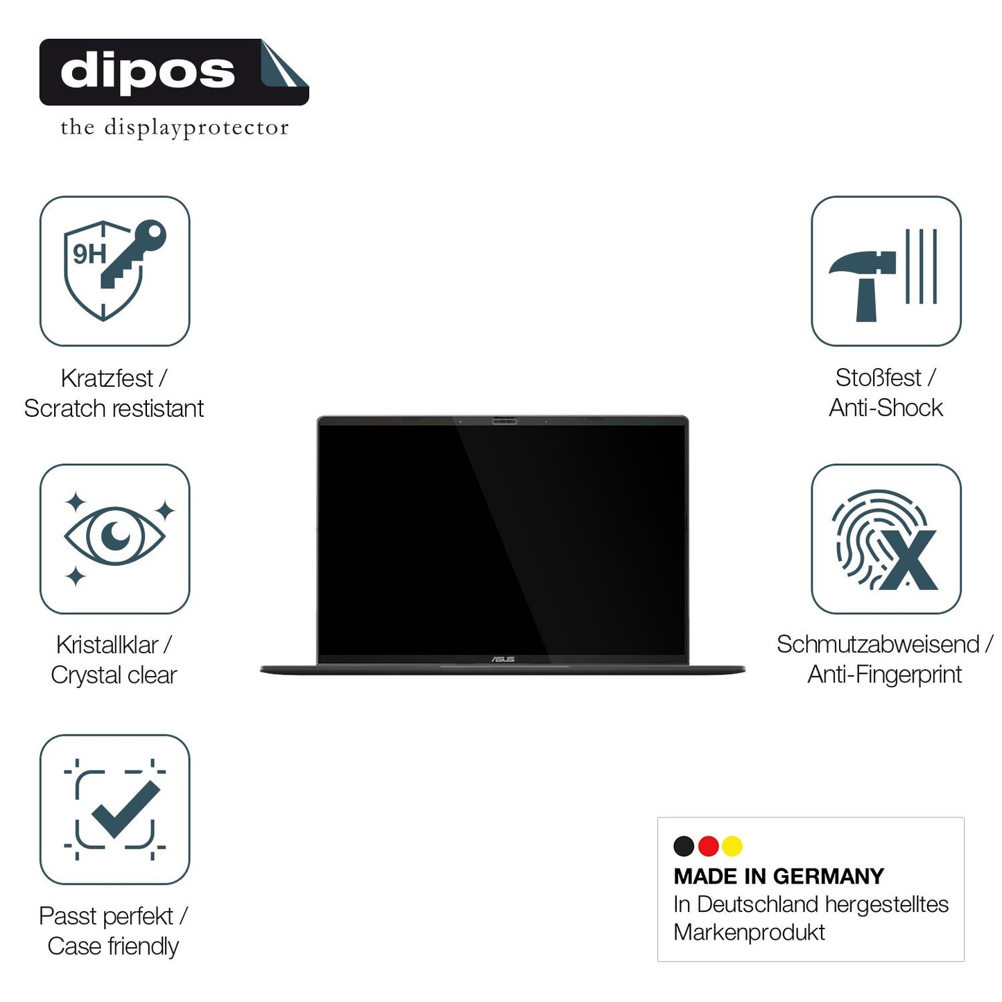 2x Screen Protector for Asus Vivobook S16 S3607 Flexible Glass 9H dipos