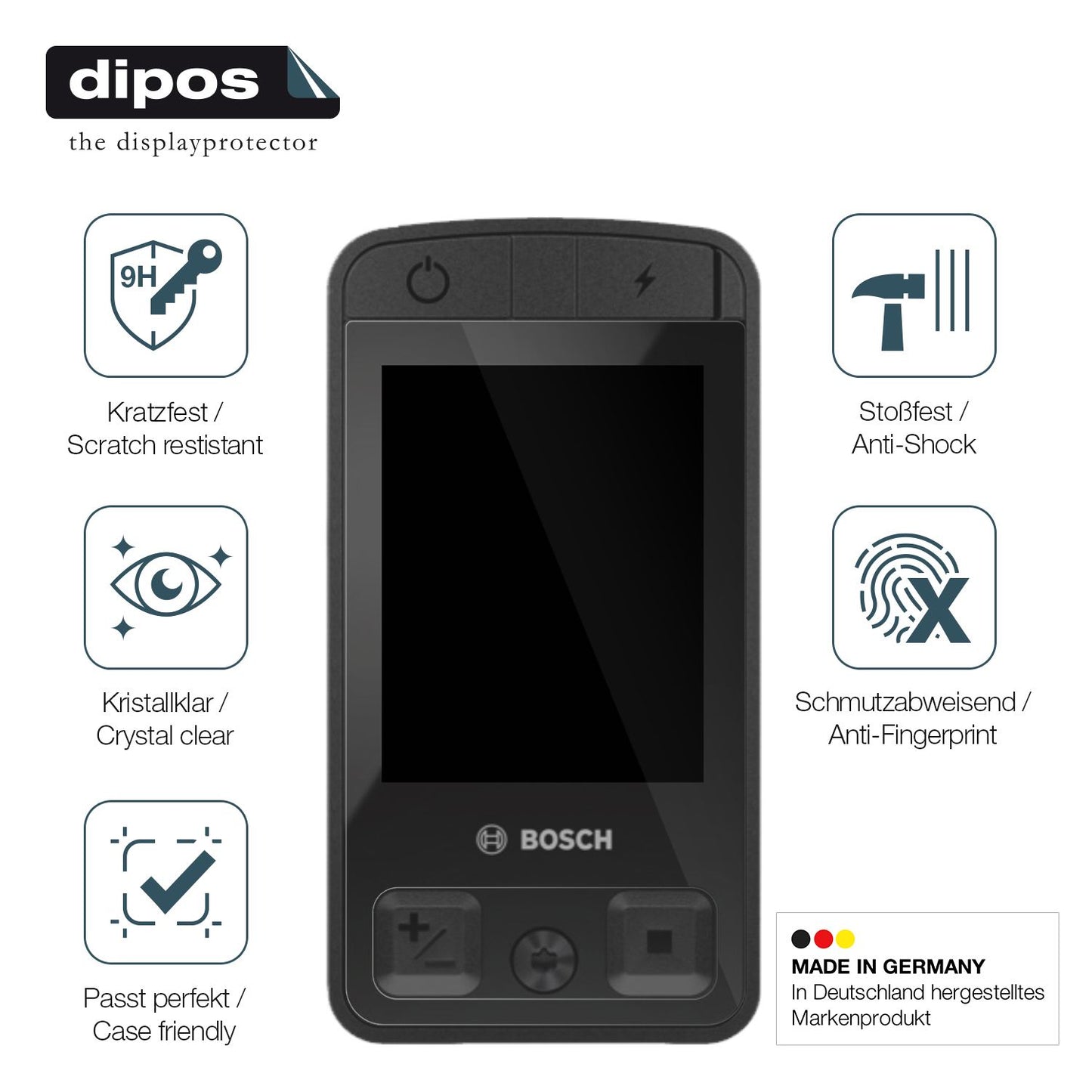 2x Screen Protector for Bosch Kiox 400C Flexible Glass 9H dipos