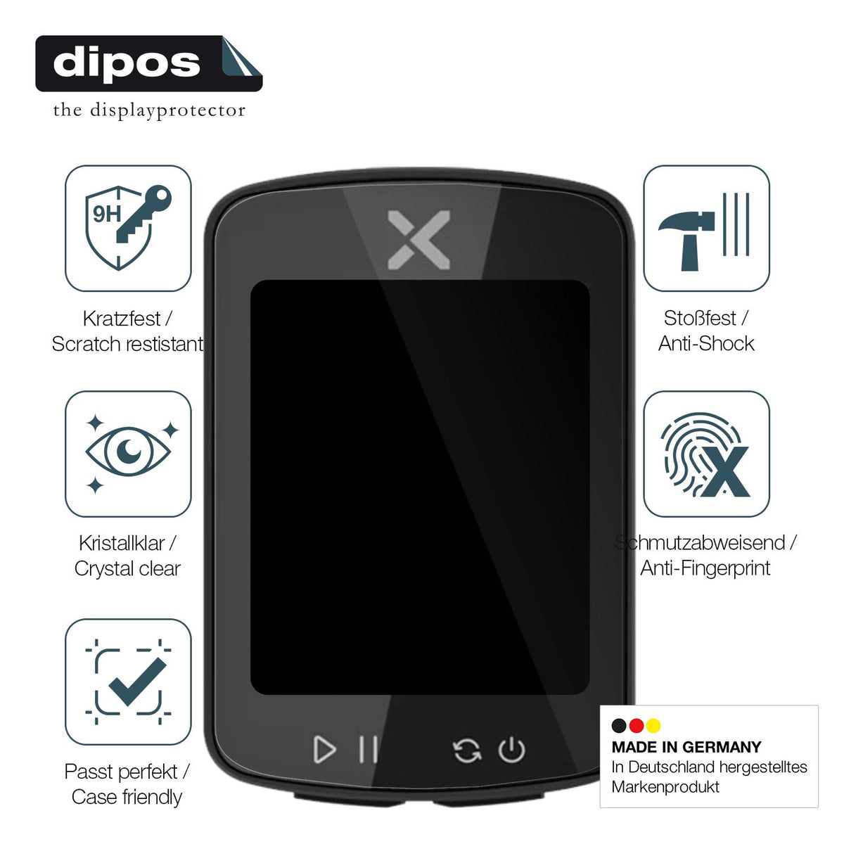 2x Screen Protector for Xoss Gen 2 Flexible Glass 9H dipos