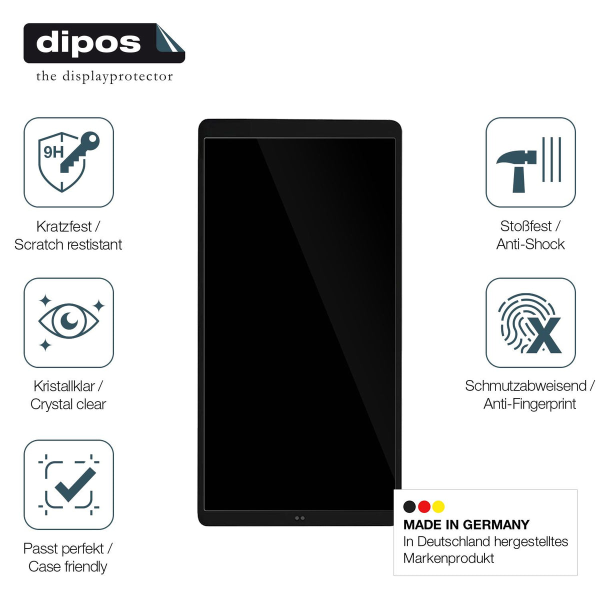 2x Screen Protector for Shelly Wall Display X2 Flexible Glass 9H dipos