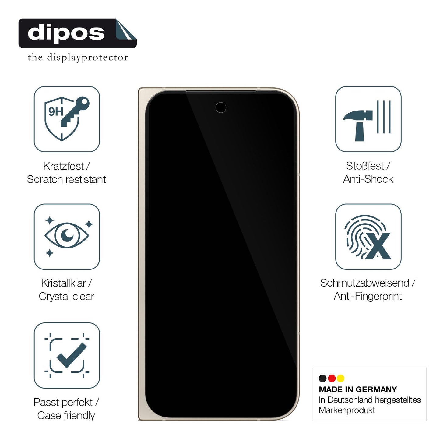 2x Screen Protector for Google Pixel 9 Pro Fold Flexible Glass 9H dipos