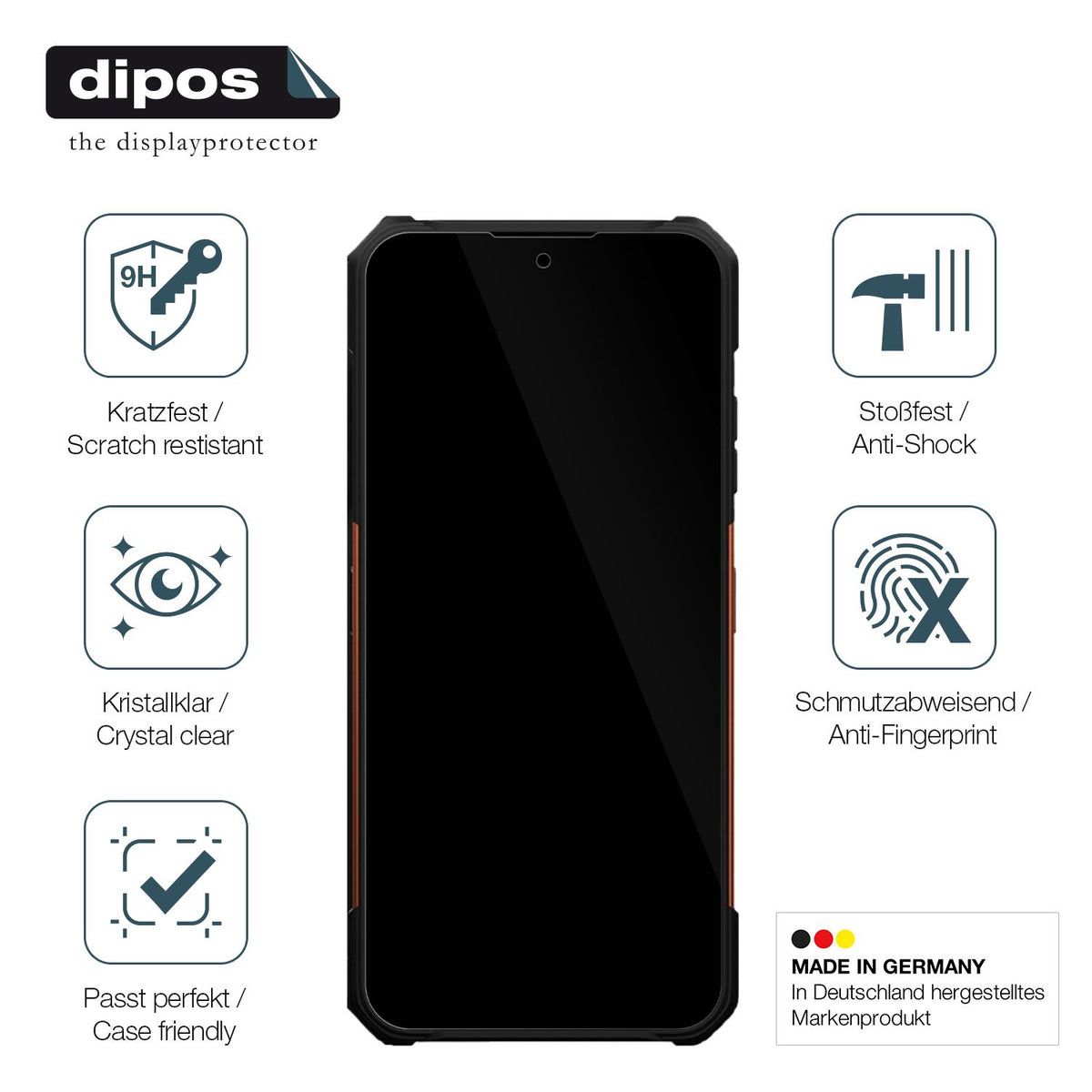 2x Screen Protector for Hammer Construction 2 5G Flexible Glass 9H dipos