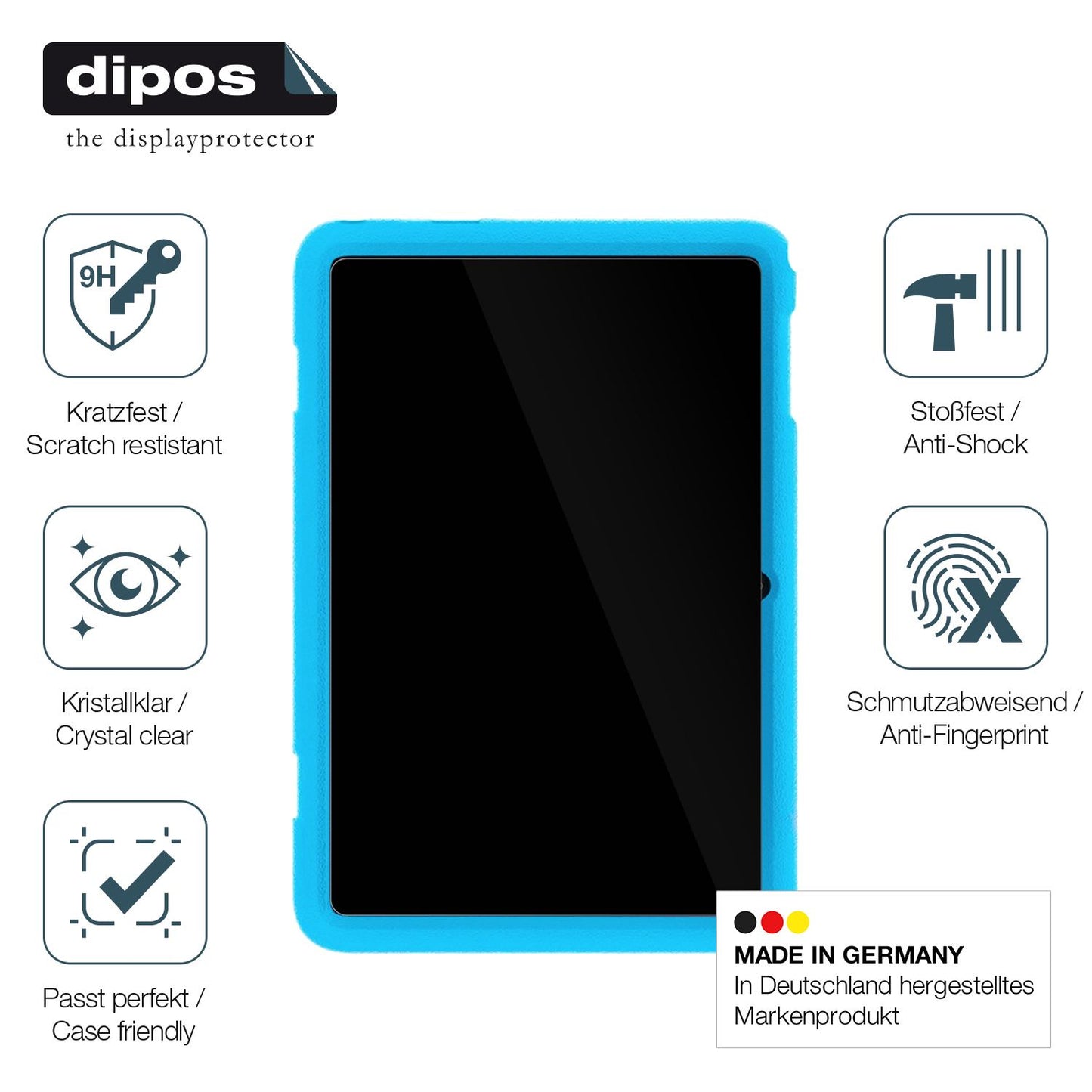2x Screen Protector for Blackview Tab 8 Kids Flexible Glass 9H dipos