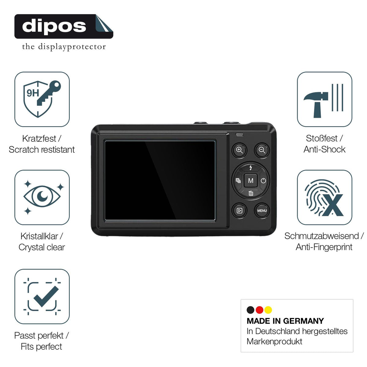 2x Screen Protector for JHAMAL 066dc Flexible Glass 9H dipos