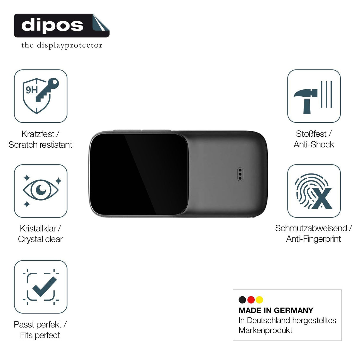 2x Screen Protector for SJCAM C200 Actioncam Flexible Glass 9H dipos