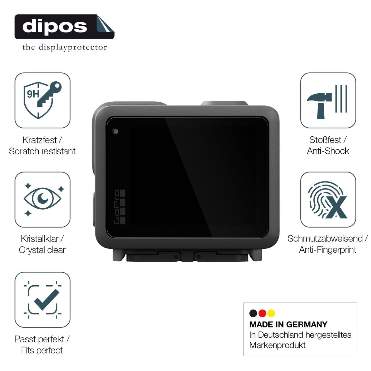 2x Screen Protector for GoPro Lit Hero Flexible Glass 9H dipos