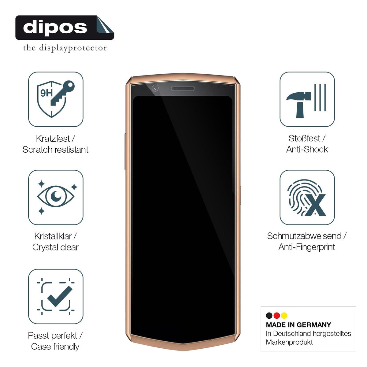 2x Screen Protector for Cubot Pocket 3 Flexible Glass 9H dipos