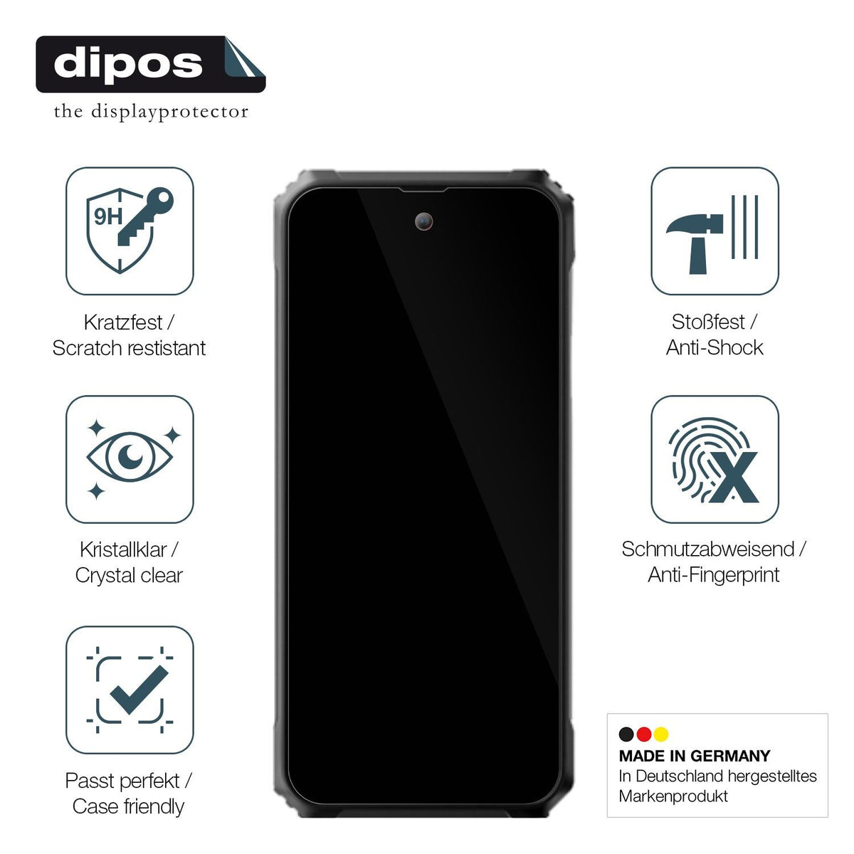 2x Screen Protector for Blackview BL8000 Flexible Glass 9H dipos