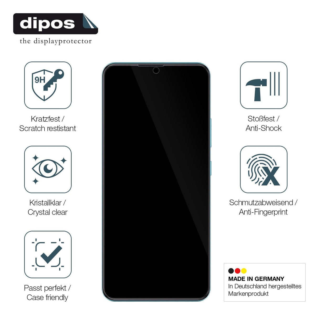 2x Screen Protector for Cubot A1 Flexible Glass 9H dipos