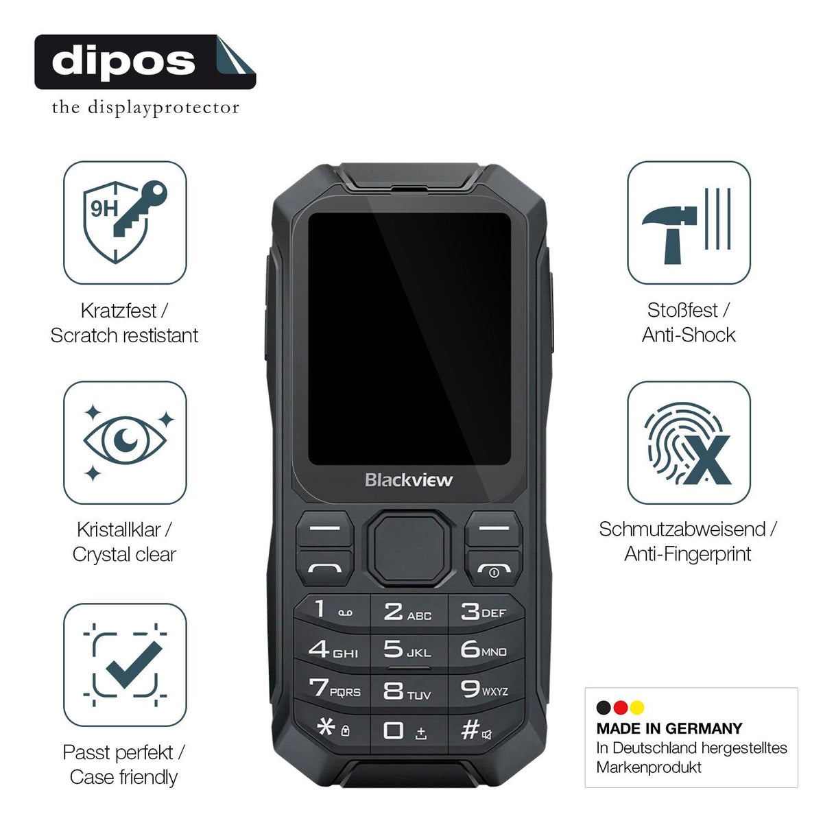 2x Screen Protector for Blackview N1000 Flexible Glass 9H dipos
