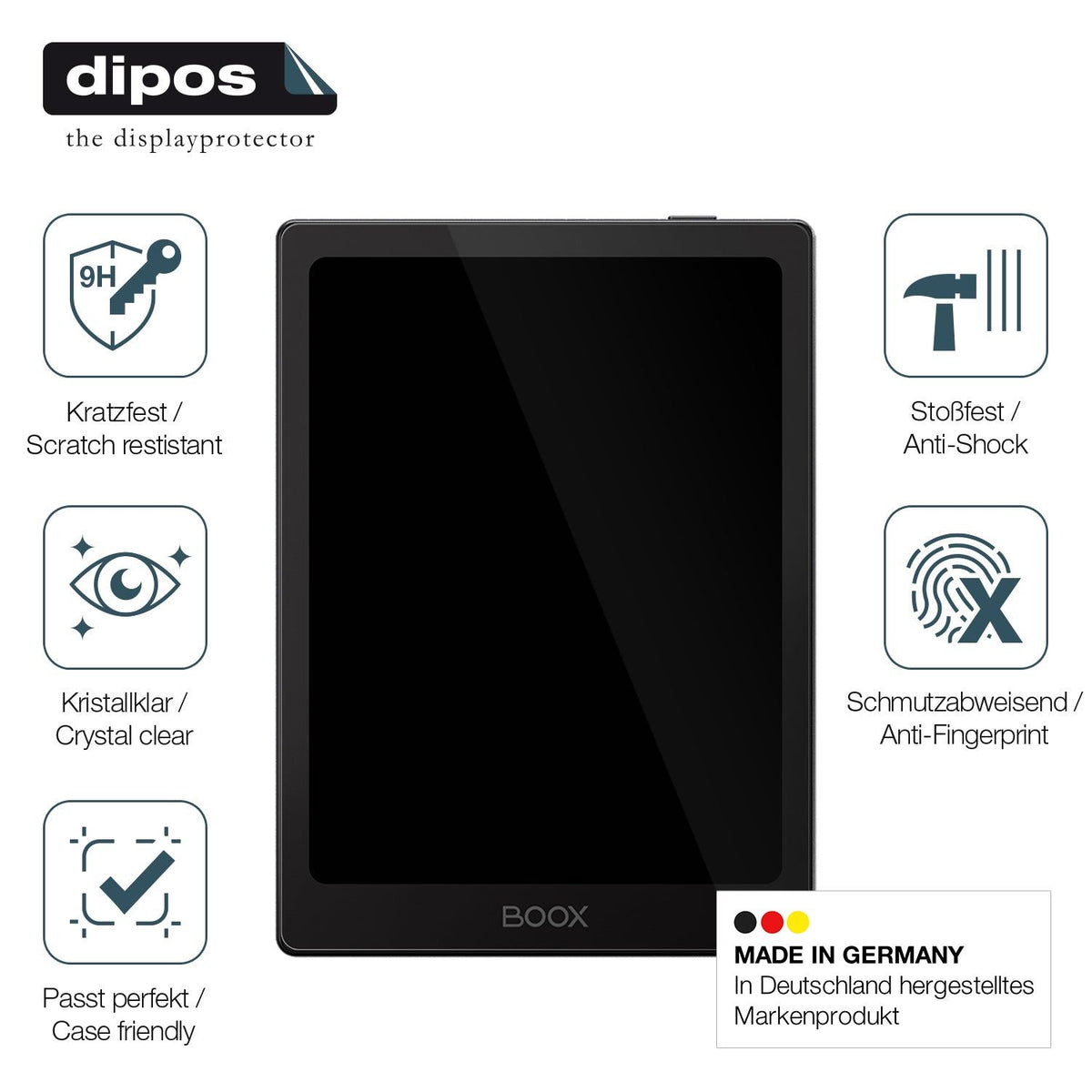 2x Screen Protector for Onyx Boox Go 6 Flexible Glass 9H dipos