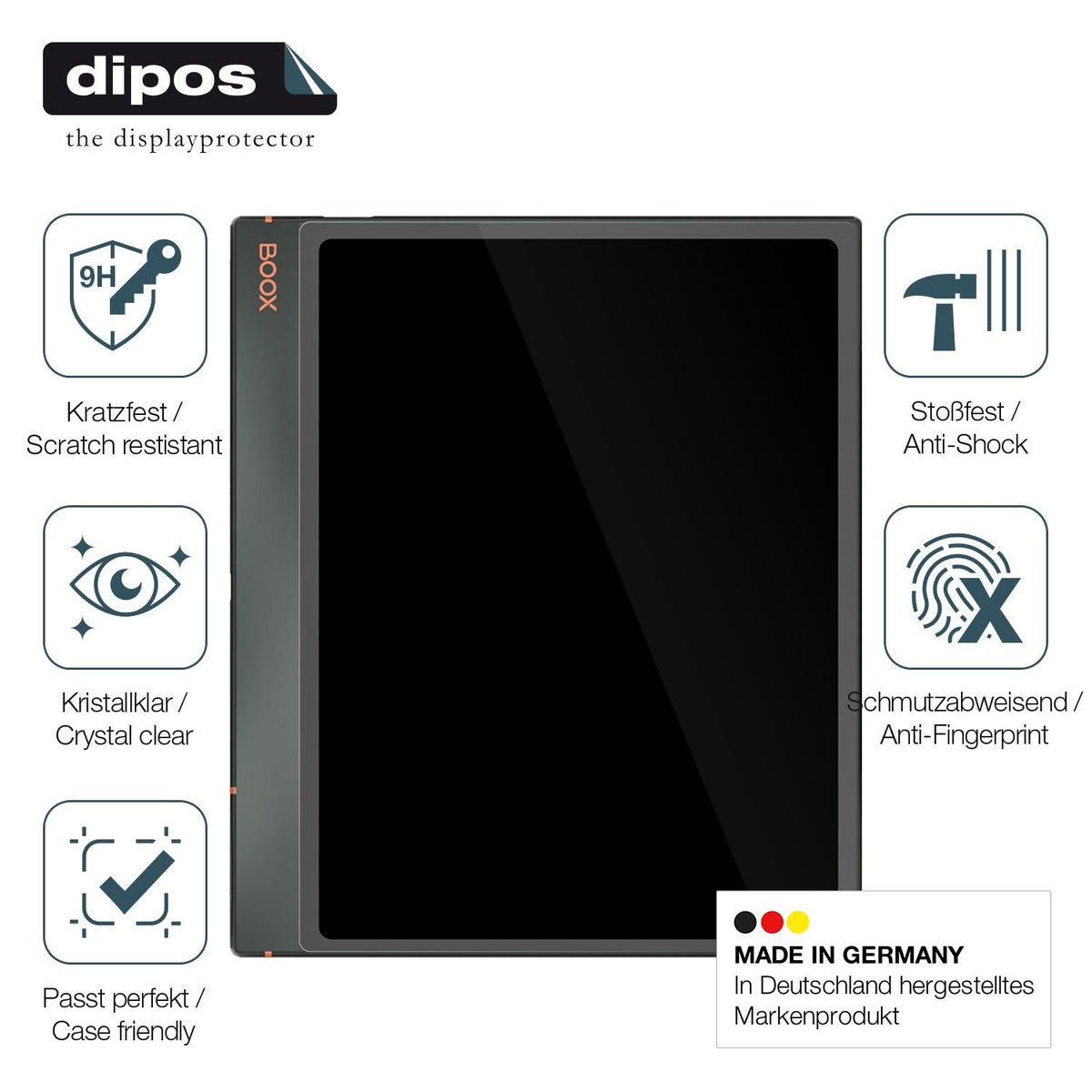 2x Screen Protector for Onyx Boox Note Air3 Flexible Glass 9H dipos