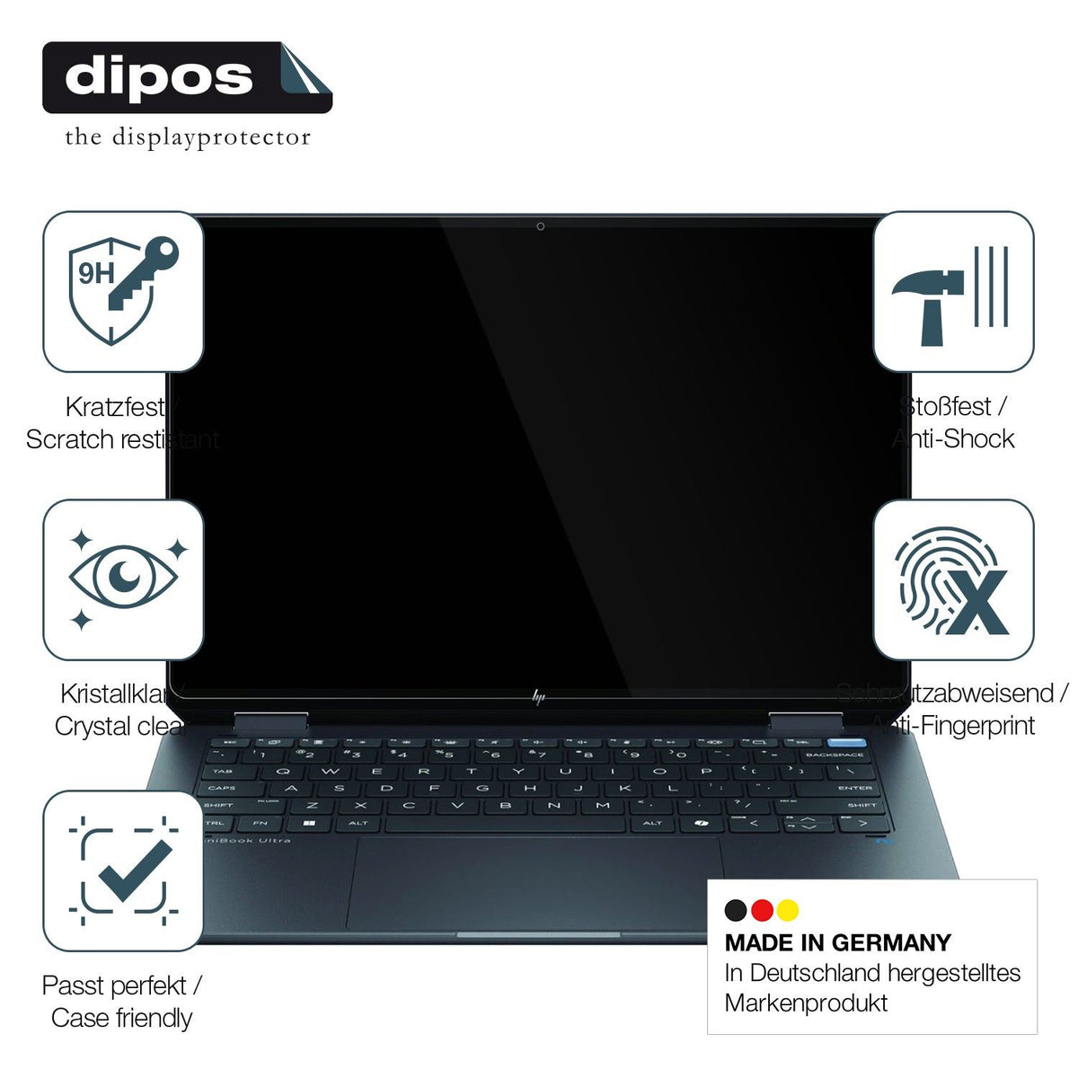 2x Screen Protector for HP OmniBook Ultra Flip 14 Flexible Glass 9H dipos