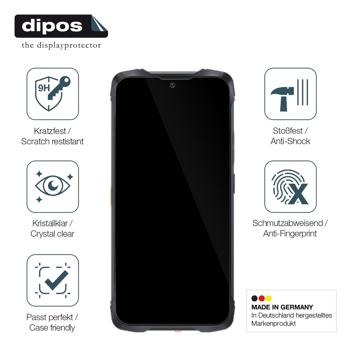 2x Screen Protector for Cubot KingKong Power 3 Flexible Glass 9H dipos