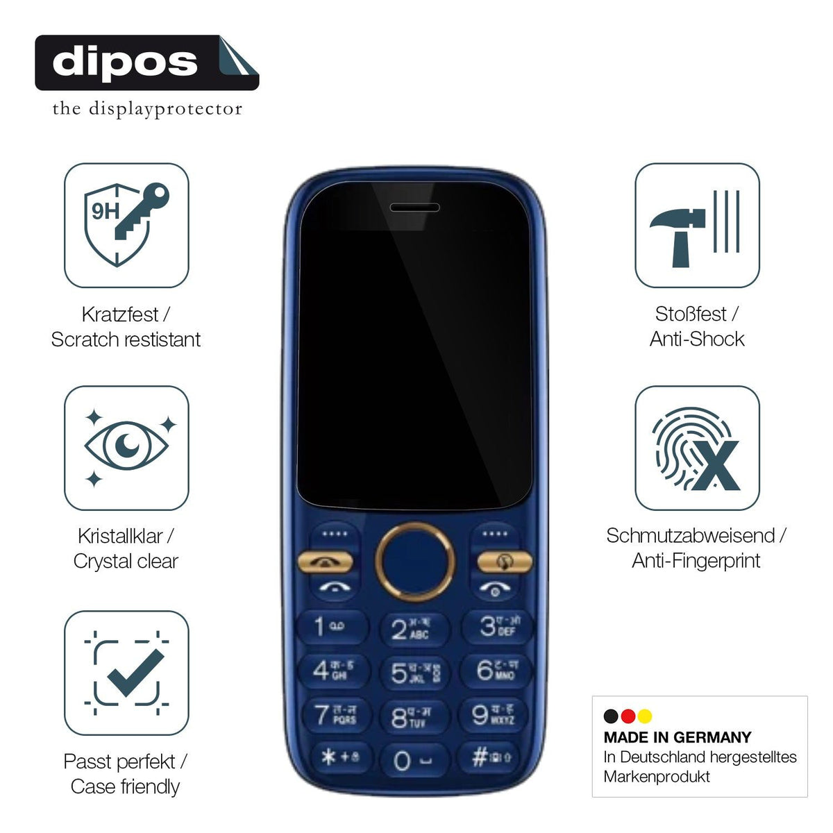 2x Screen Protector for Cellecor A4i Flexible Glass 9H dipos